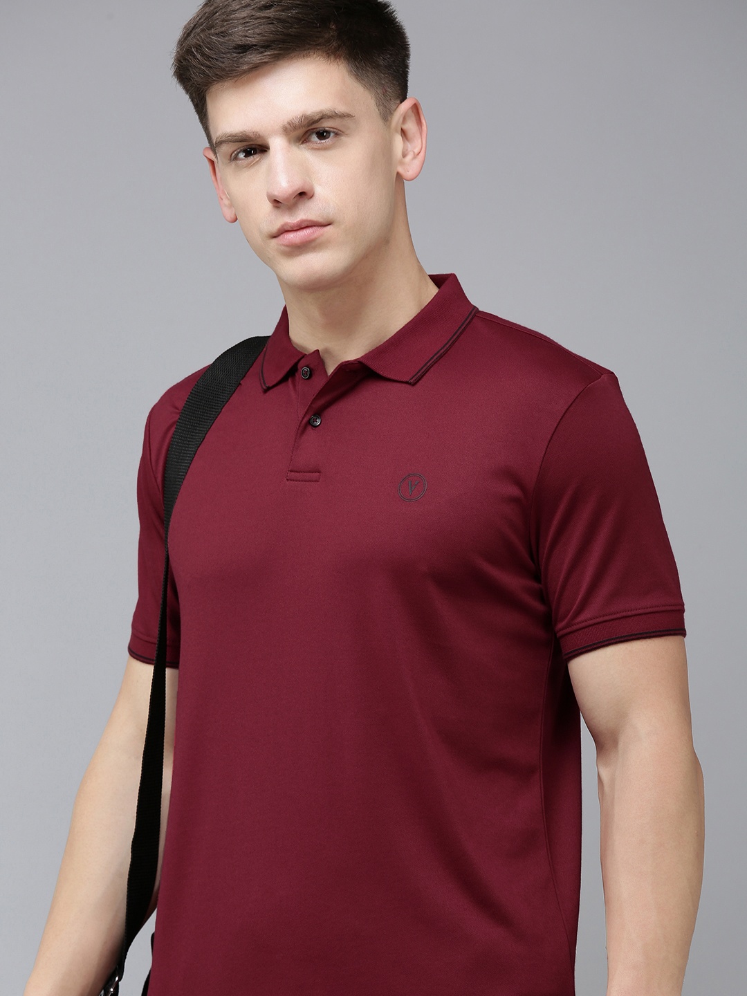 

Van Heusen Flex Men Solid Polo Collar Sports T-shirt, Red