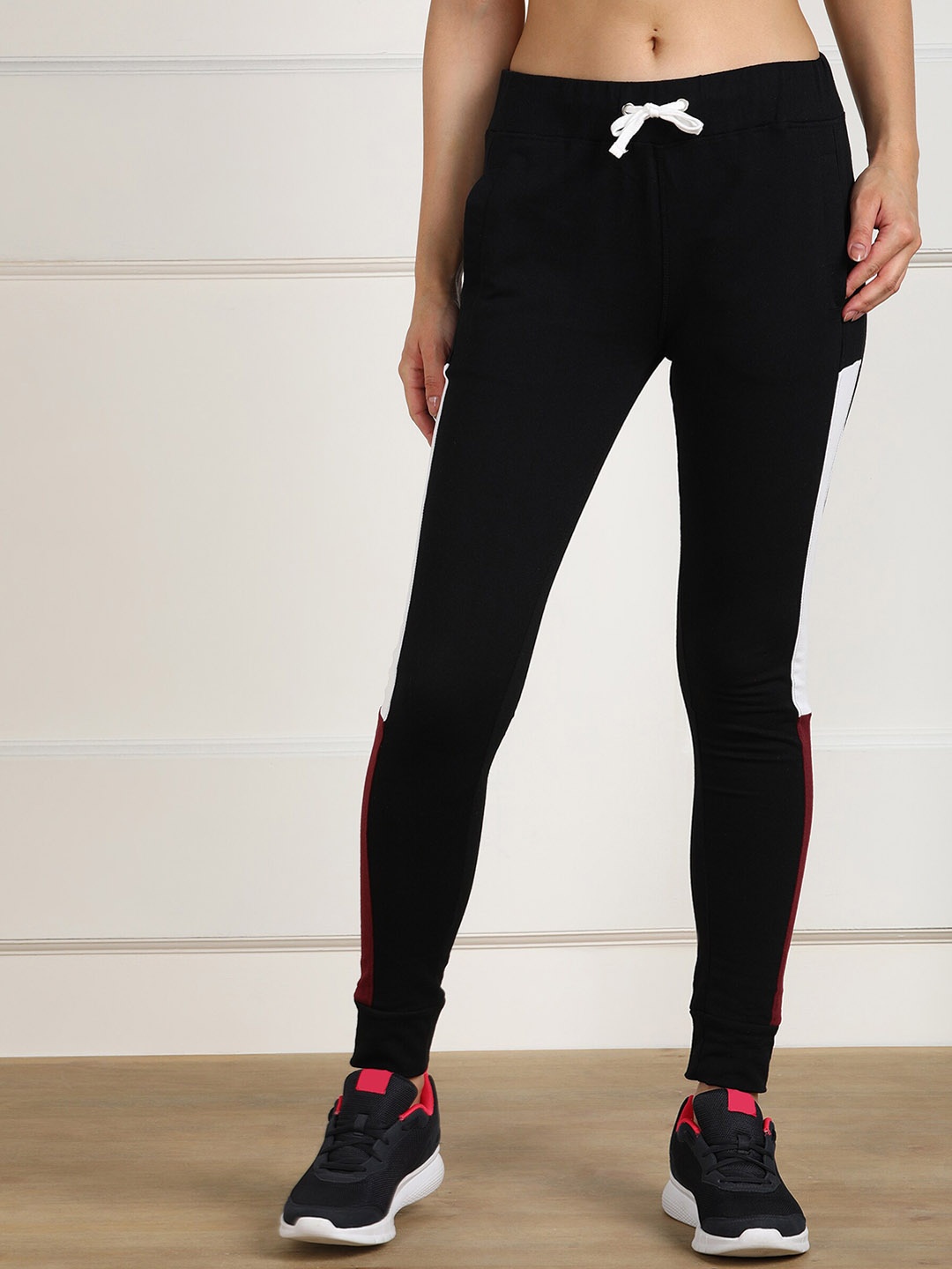 

SHARKTRIBE Women Black Solid Track Pants