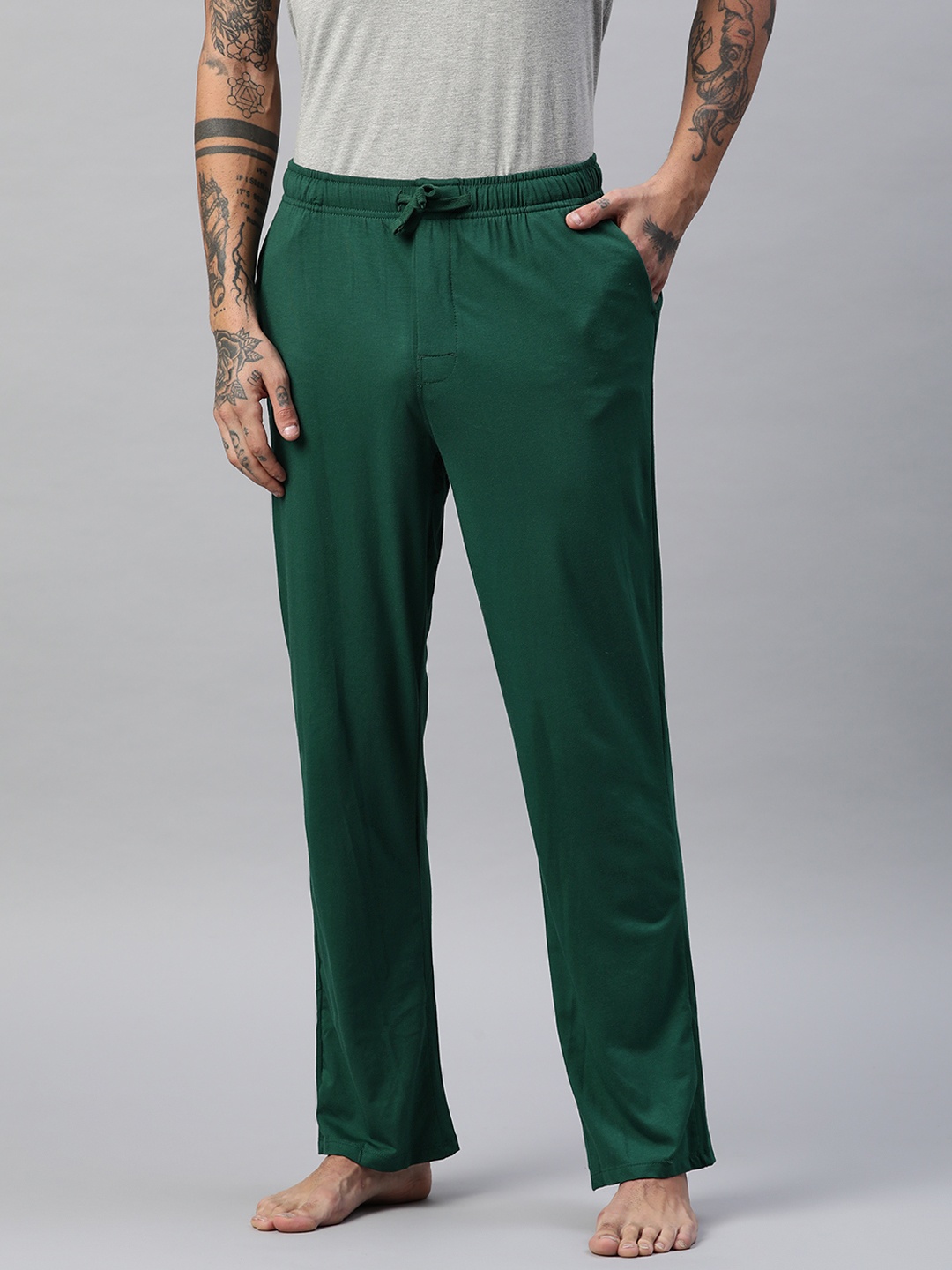 

Marks & Spencer Men Knitted Lounge Pants, Green