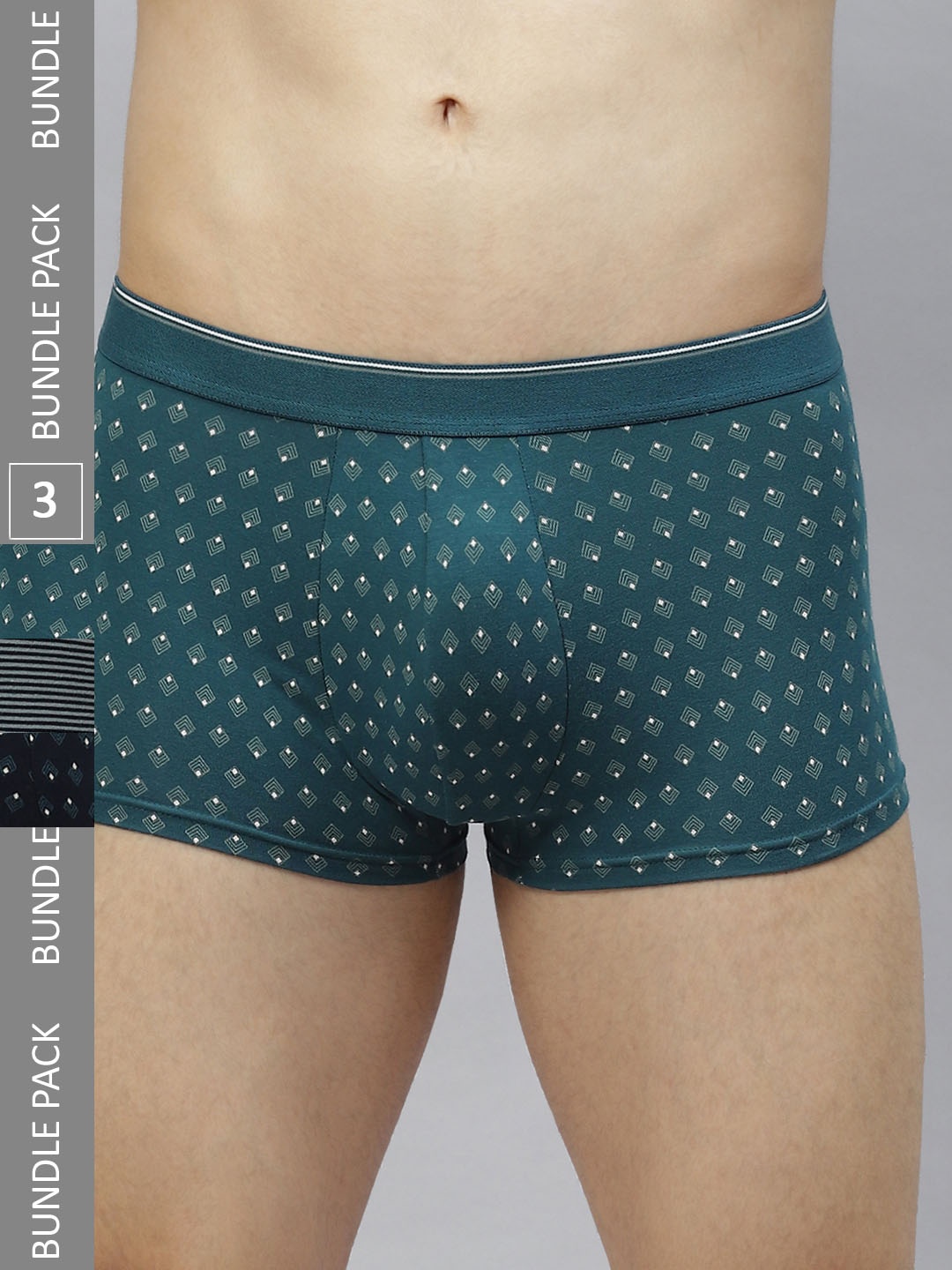 

Marks & Spencer Men Pack of 3 Cotton Rich Cool & Fresh Trunks T144106S, Teal