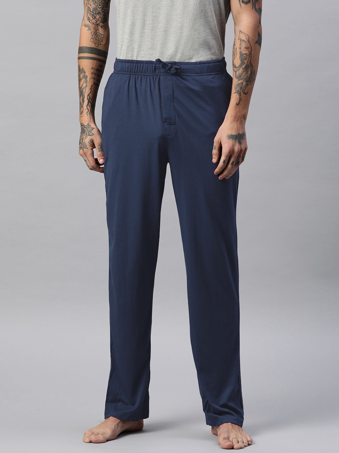 

Marks & Spencer Men Moisture Wicking Lounge Pants, Navy blue