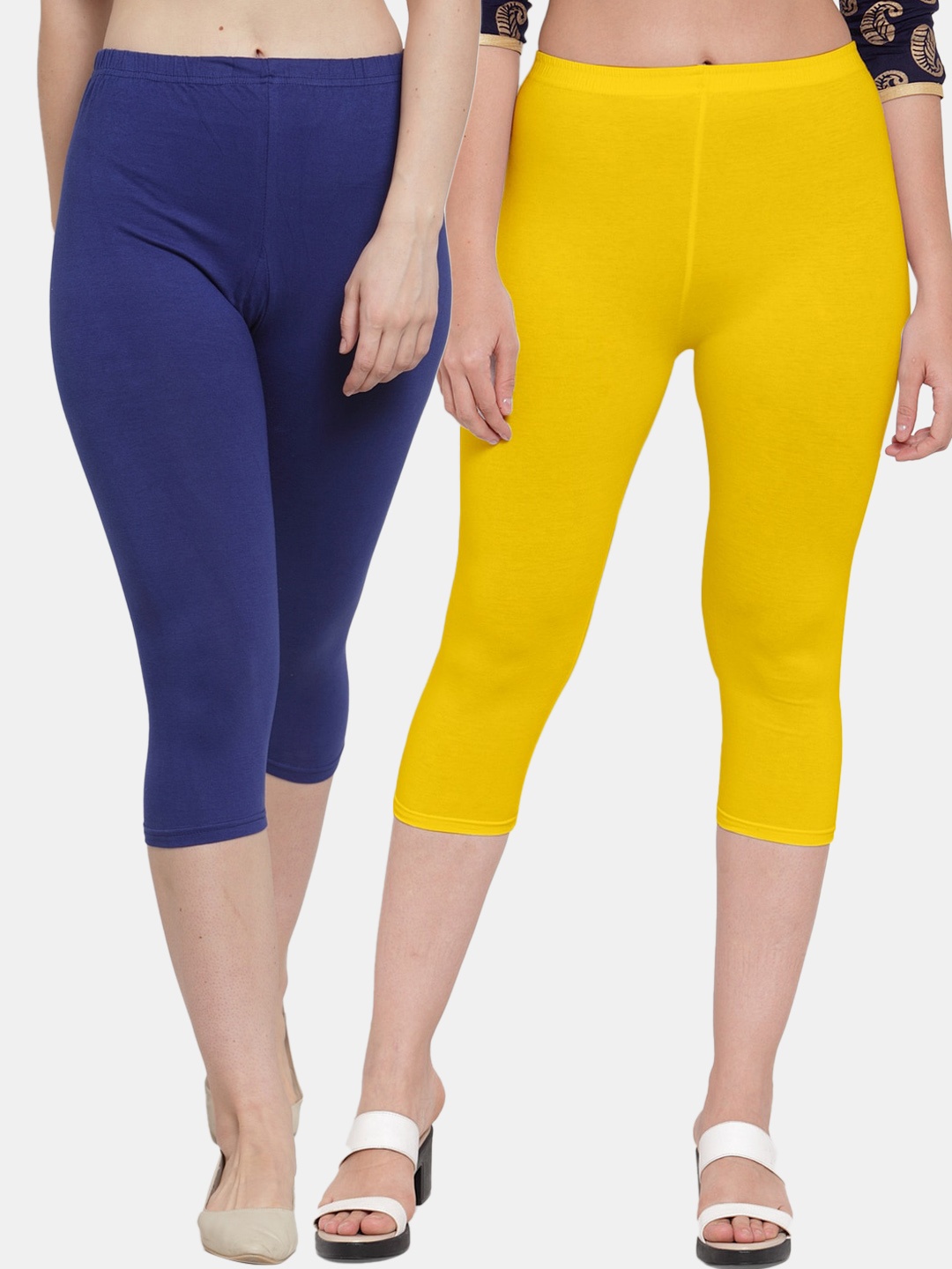 

Jinfo Women Blue Capris