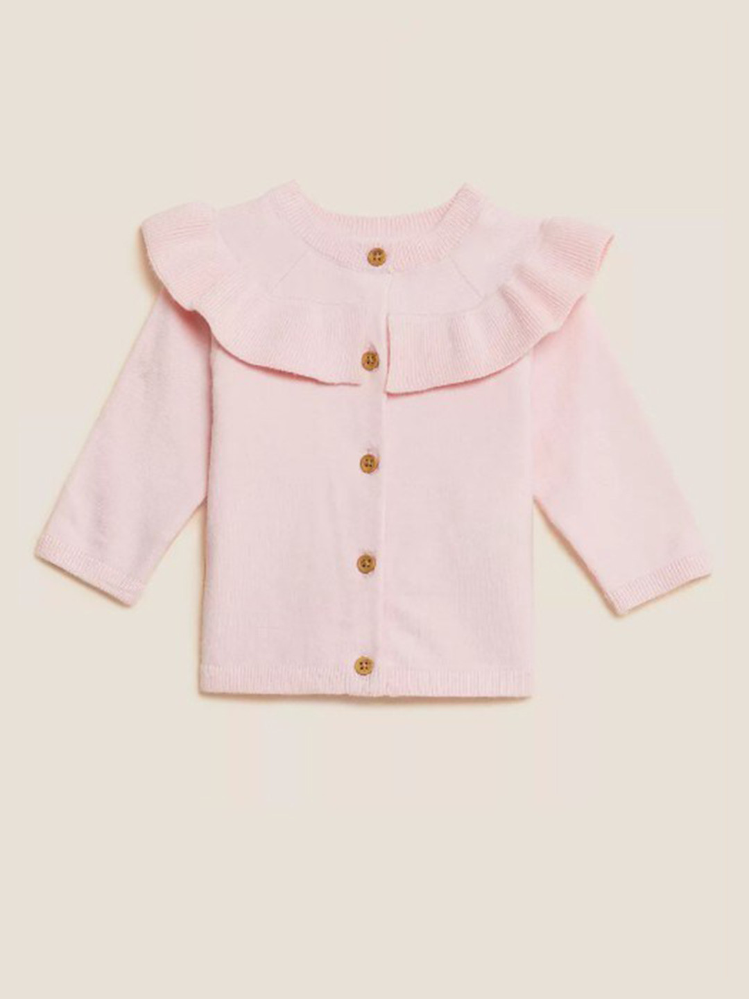 

Marks & Spencer Girls Pink Solid Cardigan