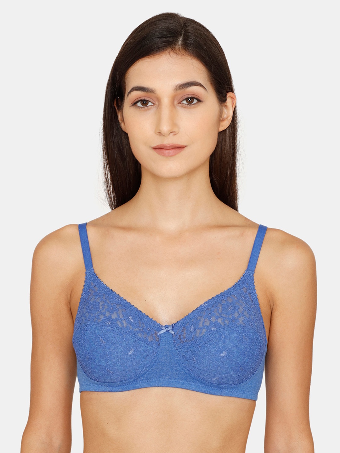 

Rosaline by Zivame Blue Floral T-shirt Bra