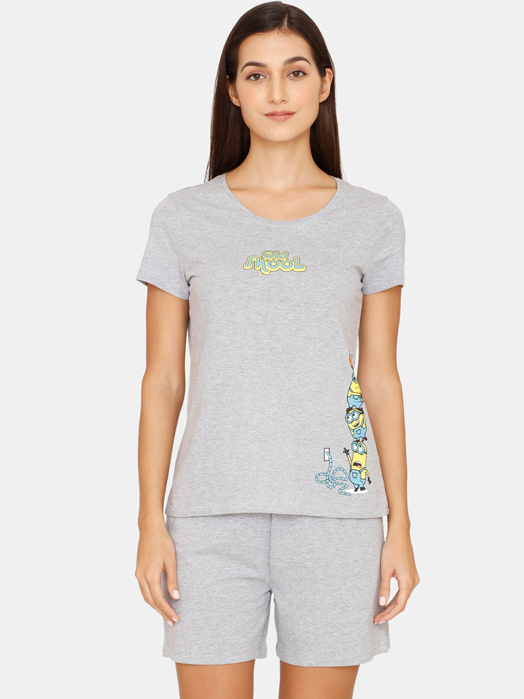 

Rosaline by Zivame Women Grey Night suit