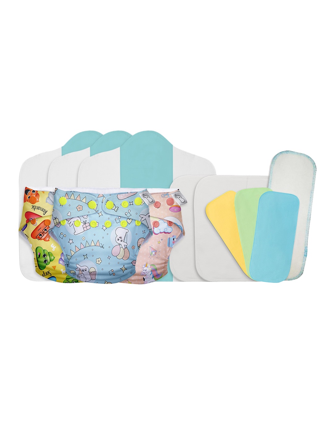 

Cloth Diaper Stash Builder Pack of 3 Freesize UNO- New version, Multi