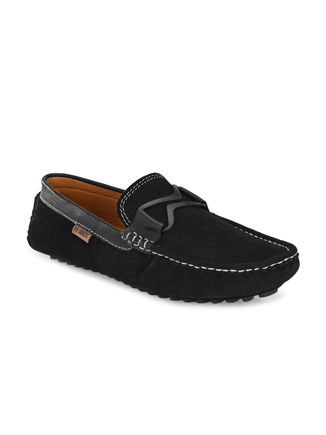 

Sir Corbett Men Black Suede Loafers