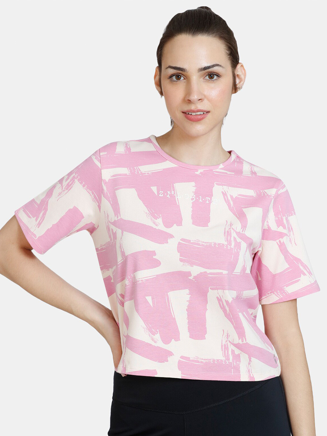 

Zelocity by Zivame Women Pink Printed Top