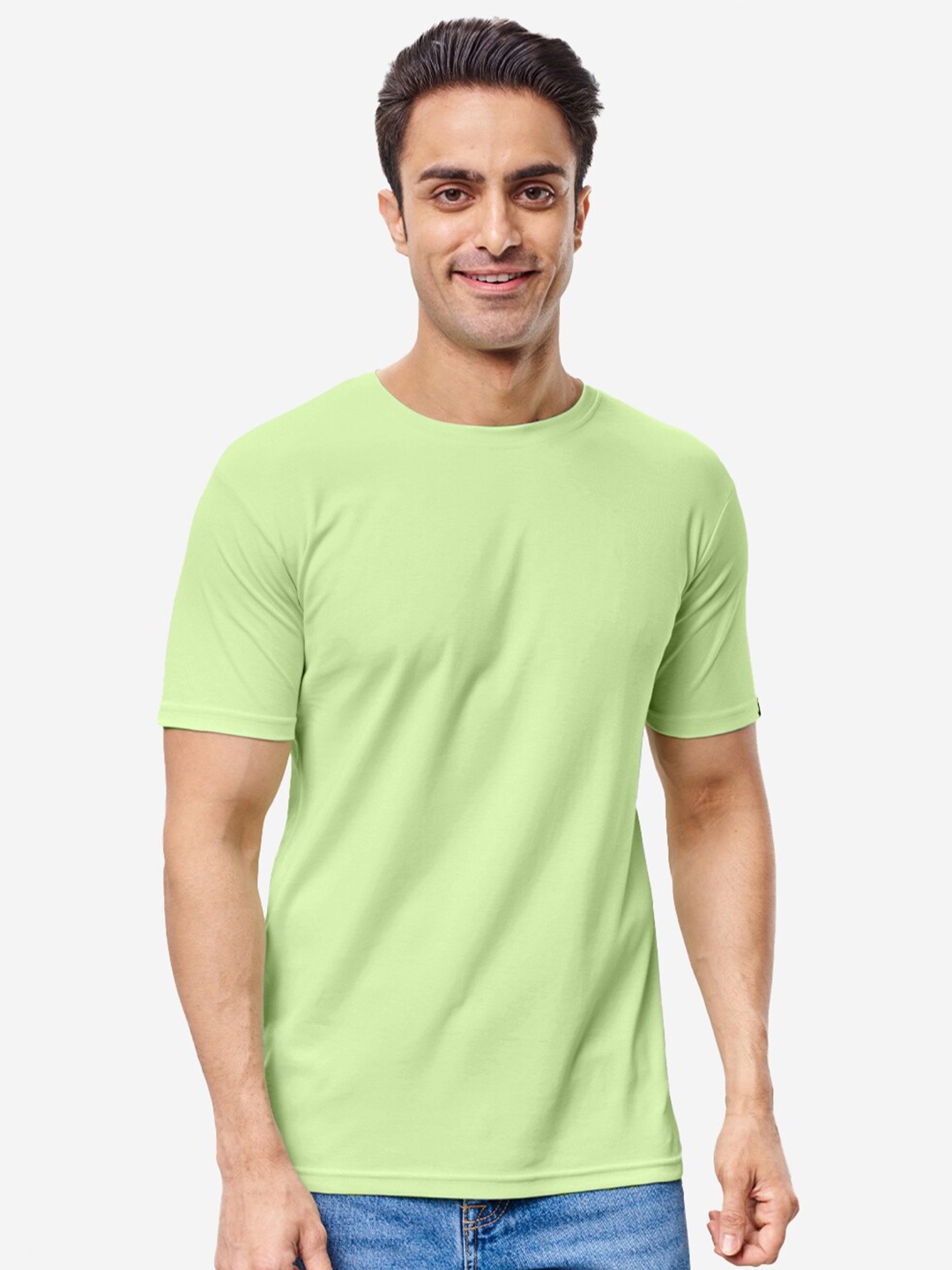 

The Souled Store Men Green Cotton T-shirt