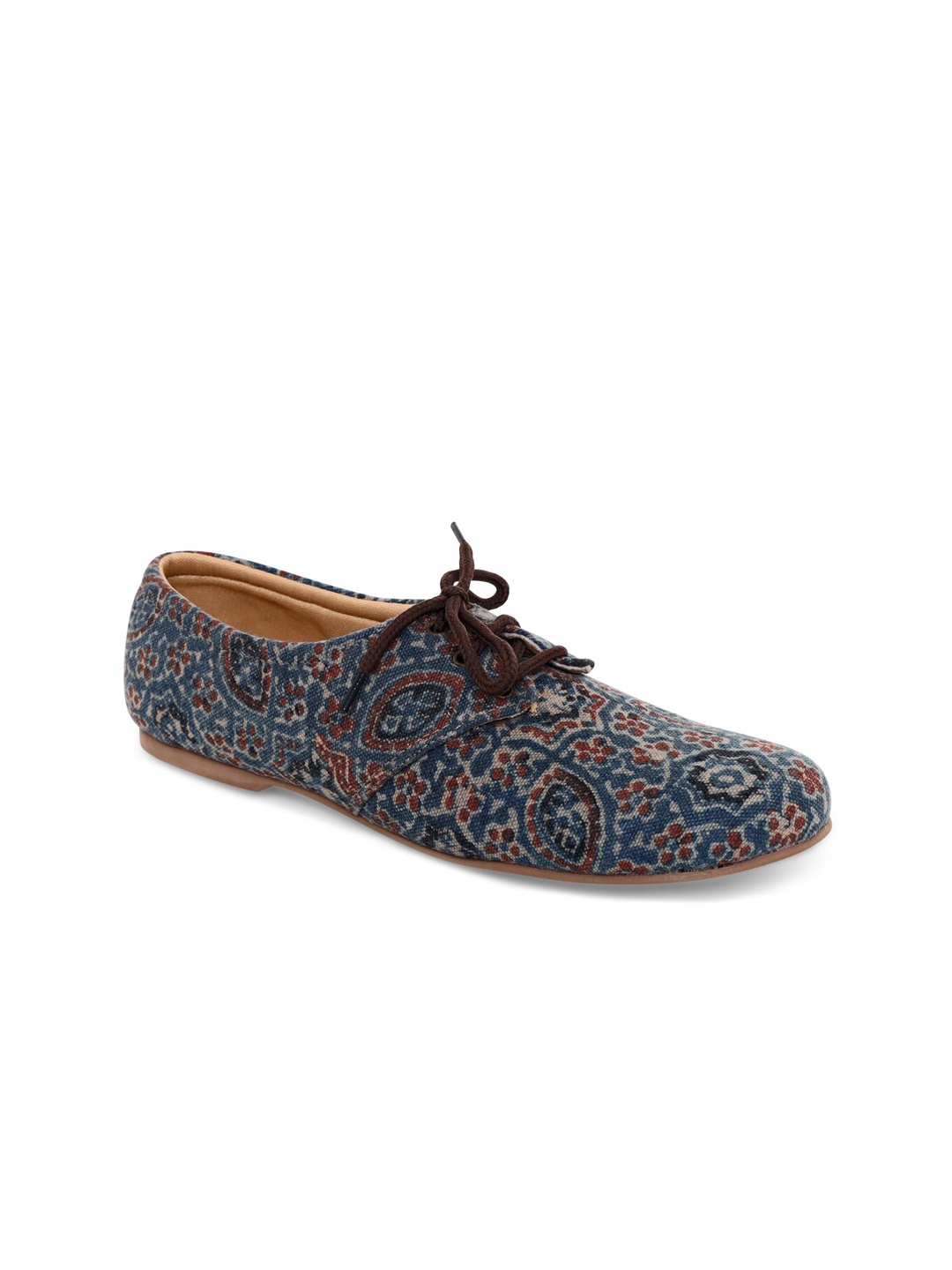 

Kanvas Women Blue Printed Derbys