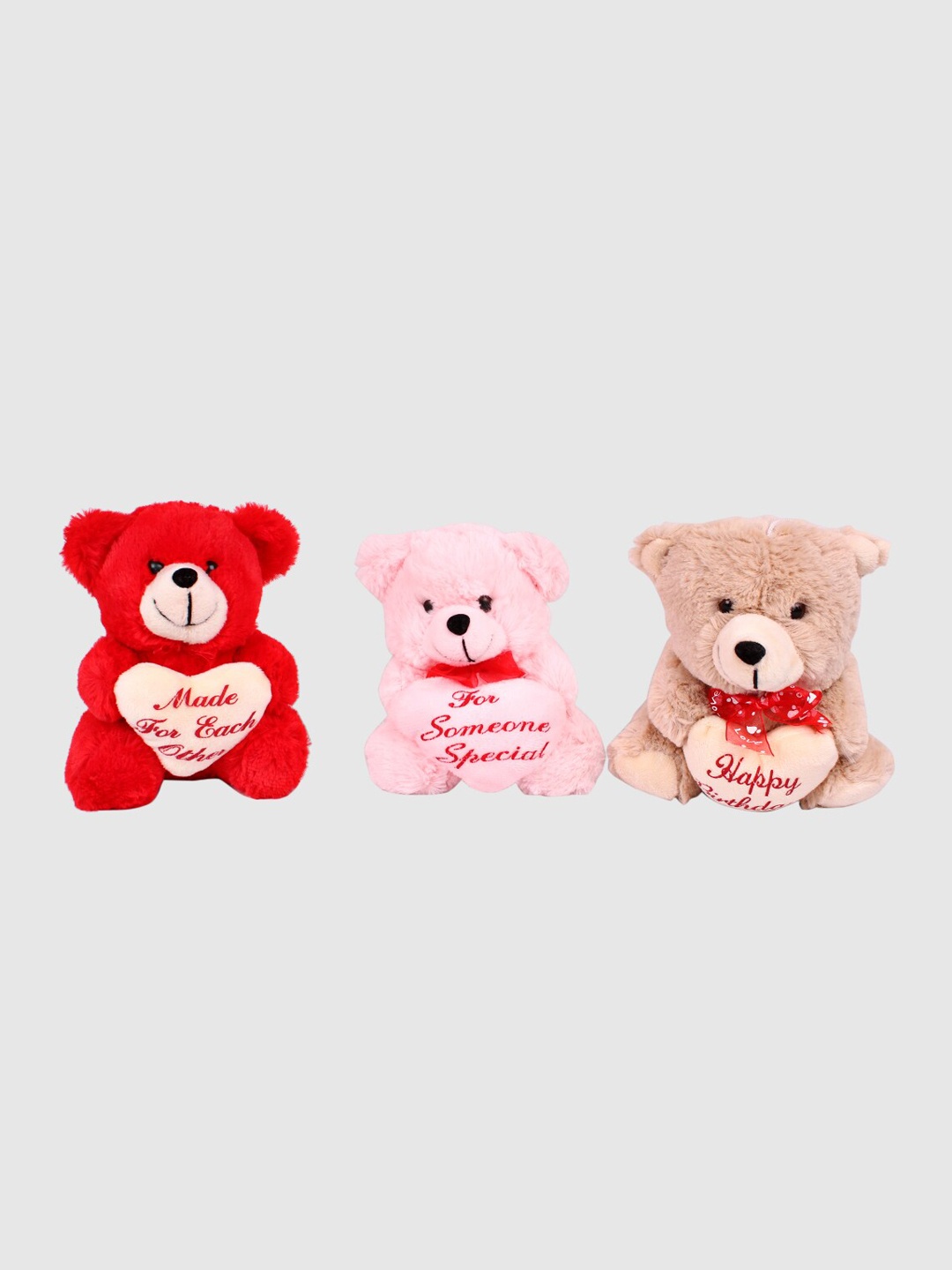 

DukieKooky Kids Pack of 3 Teddy Bear Soft Toys, Multi