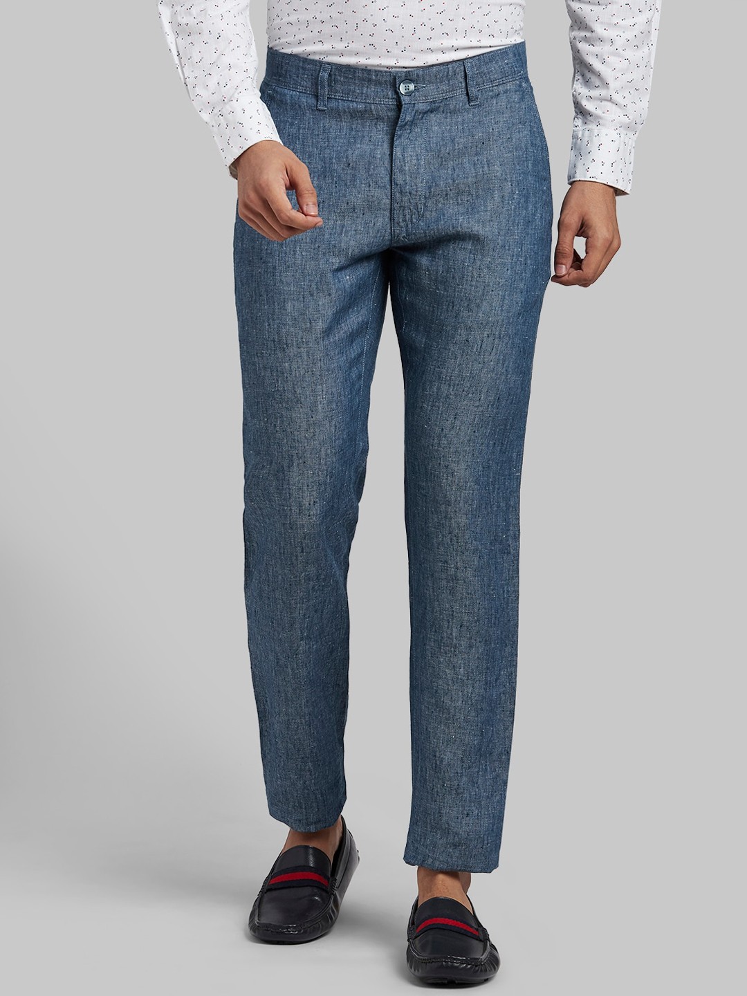 

Parx Men Blue Slim Fit Trousers