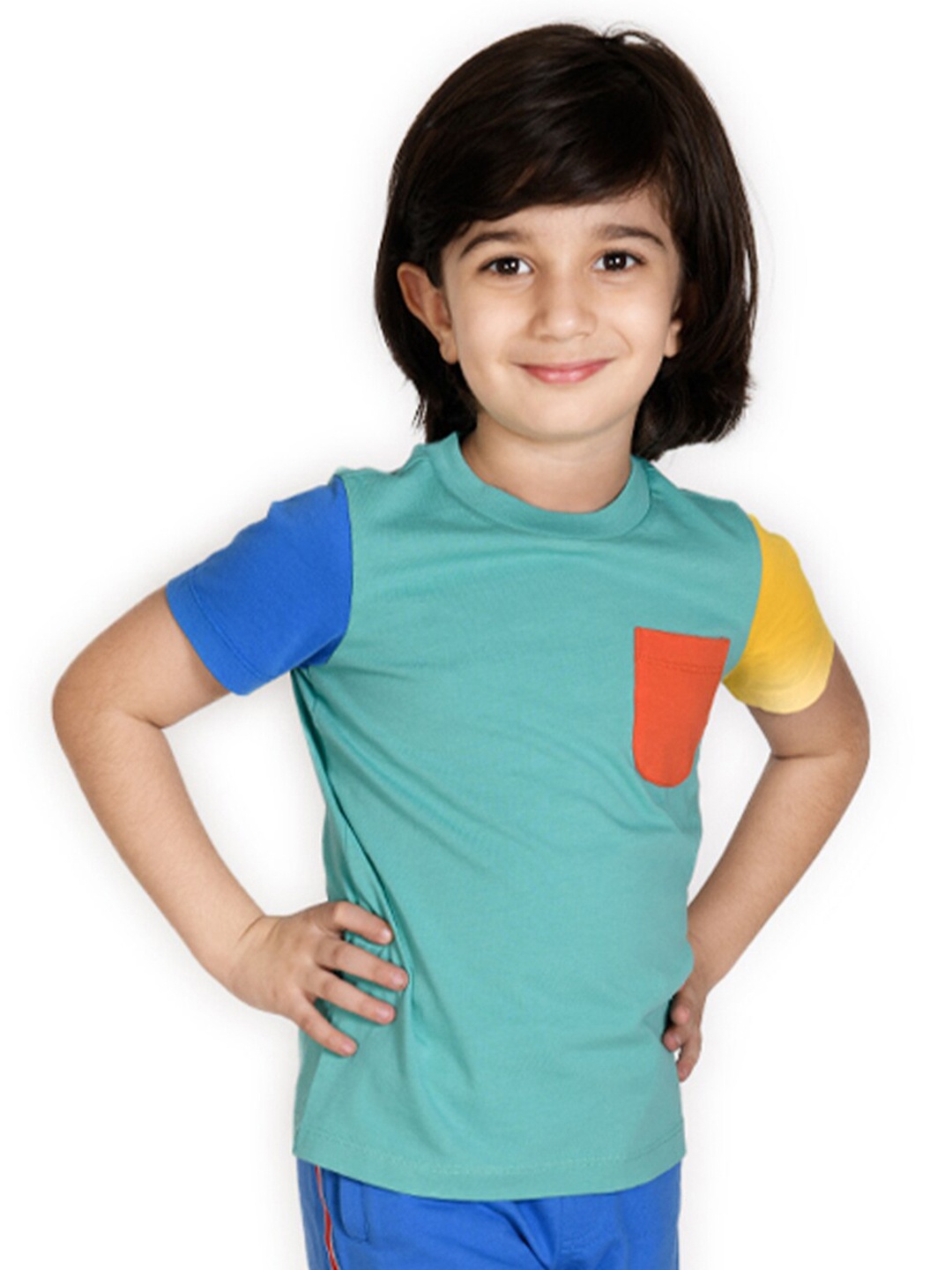 

SPUNKIES Boys Blue Organic Cotton T-shirt