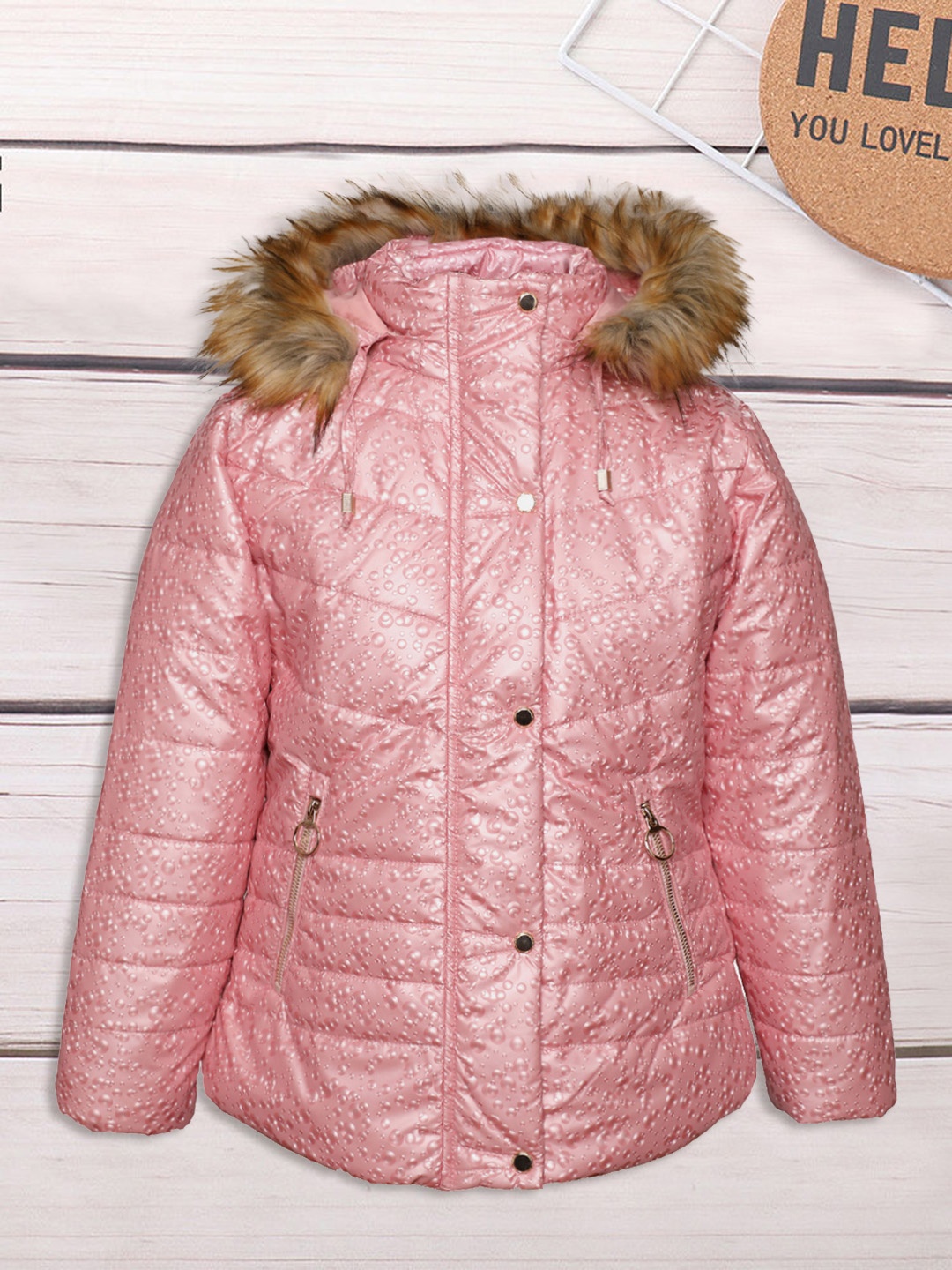 

LURE JUNIOR Girls Rose Lightweight Longline Outdoor Puffer Jacket