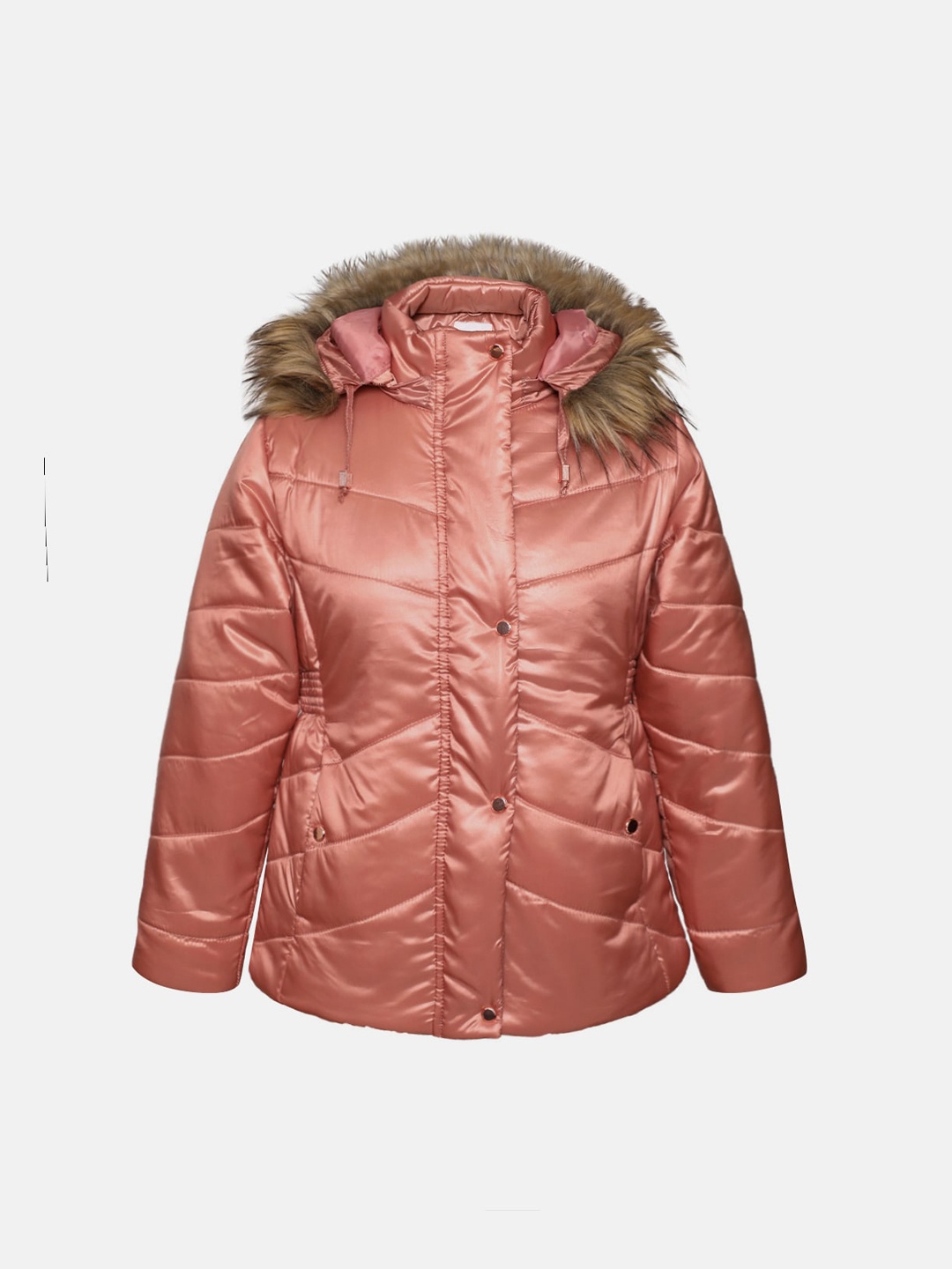 

LURE JUNIOR Girls Peach-Coloured Lightweight Outdoor Padded Jacket