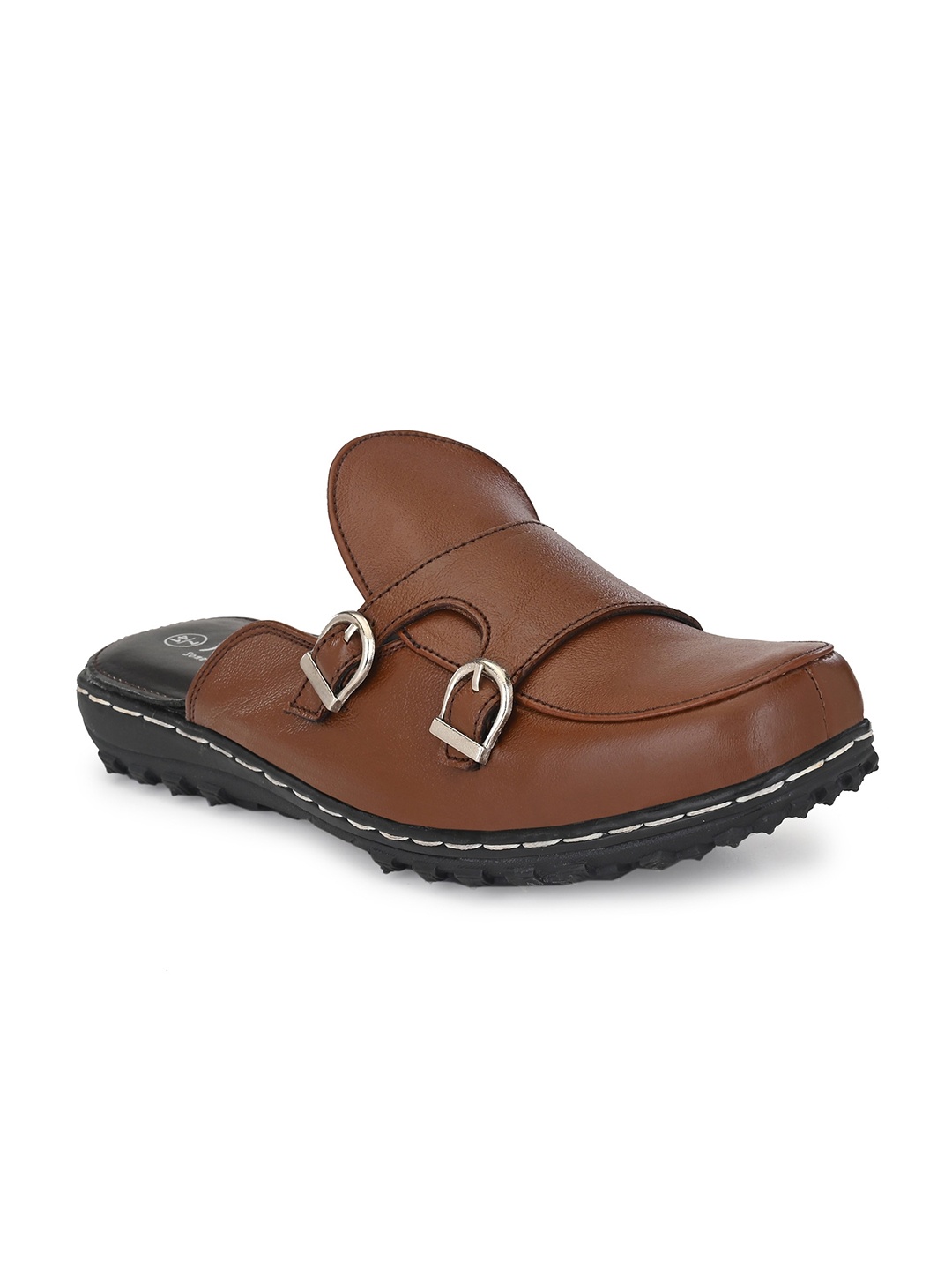 

Sir Corbett Men Brown Leather Comfort Sandals