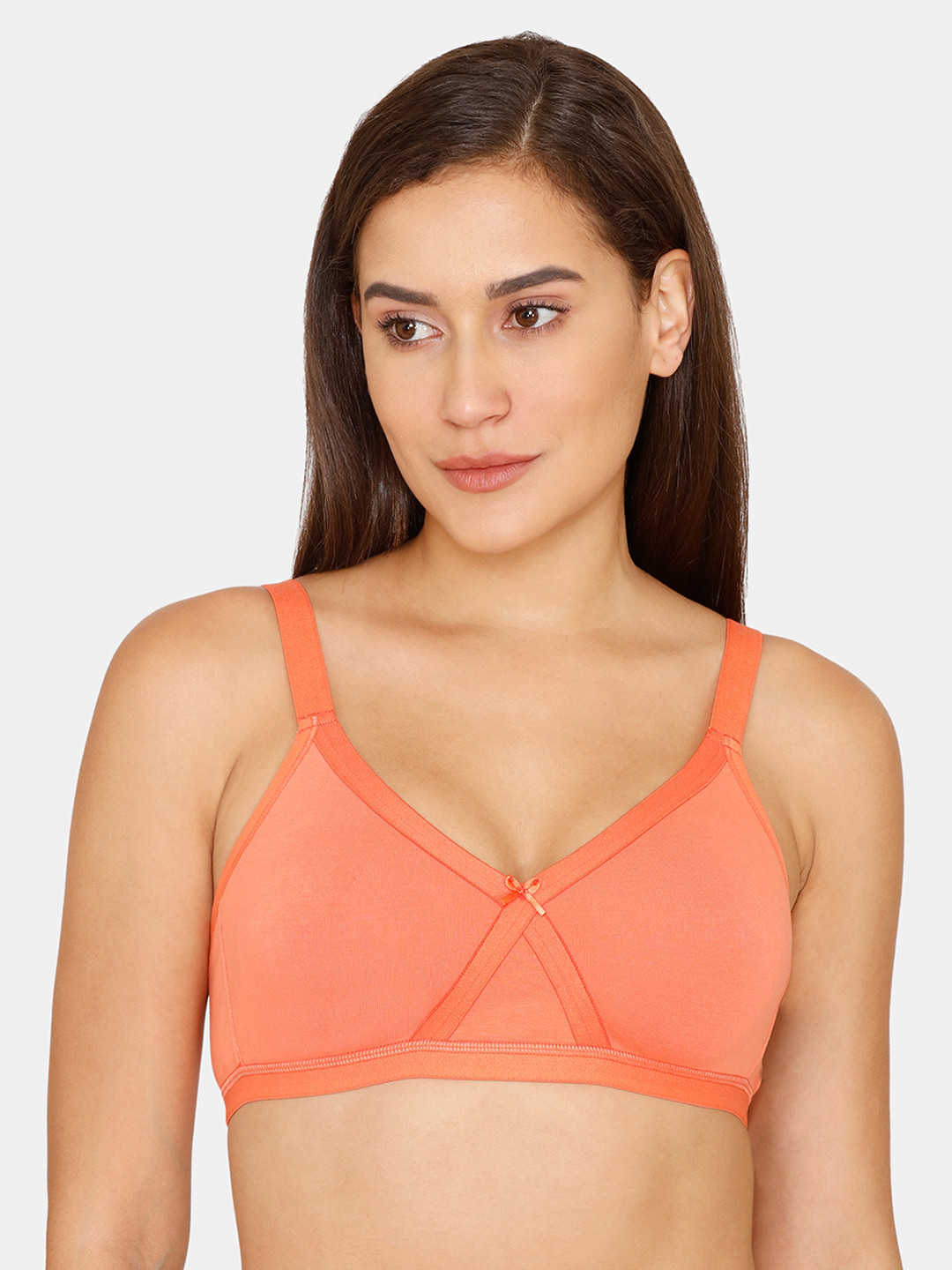 

Zivame Orange Non Padded Bra