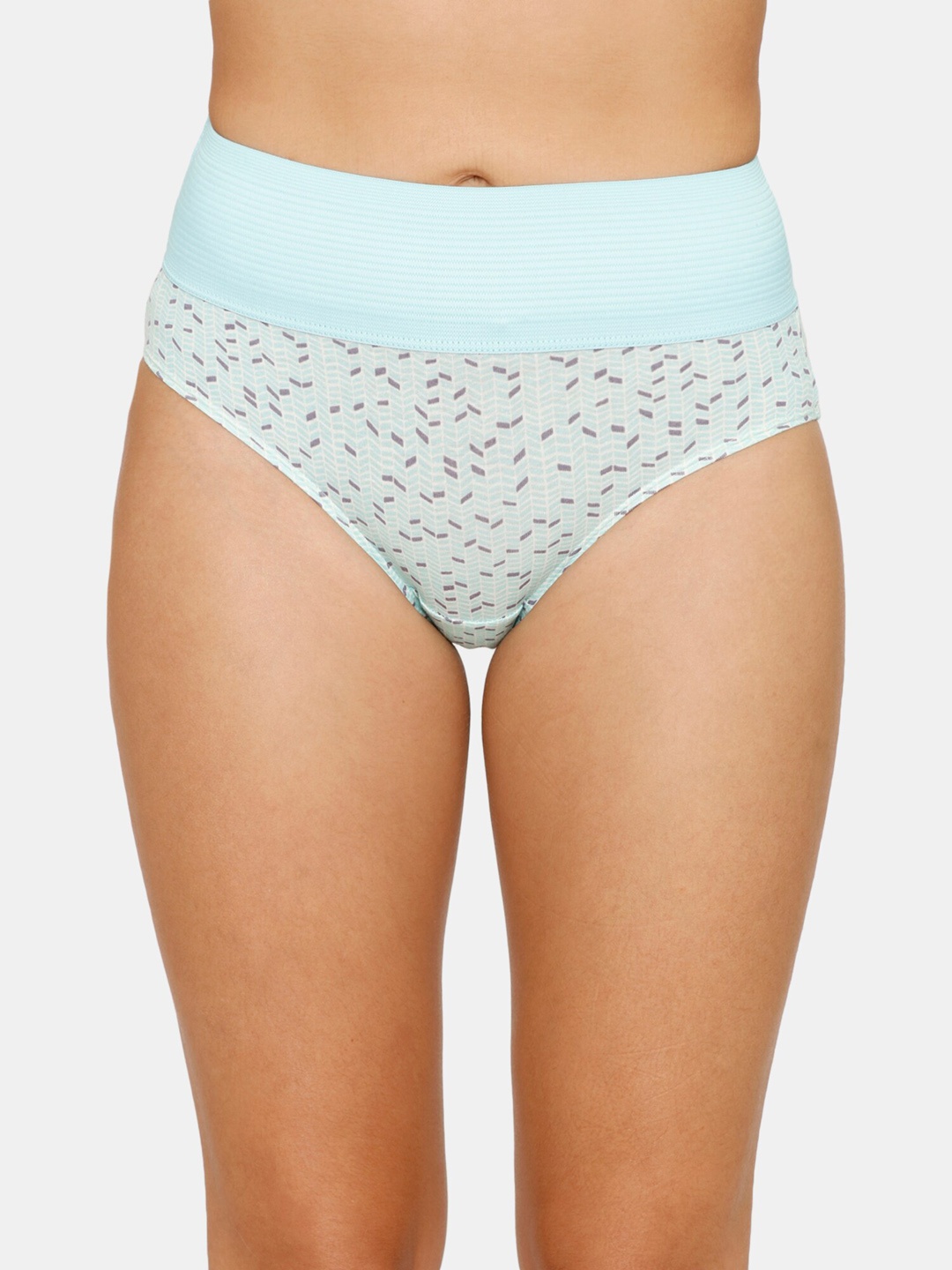 Zivame Women Printed Hipster Briefs, Blue