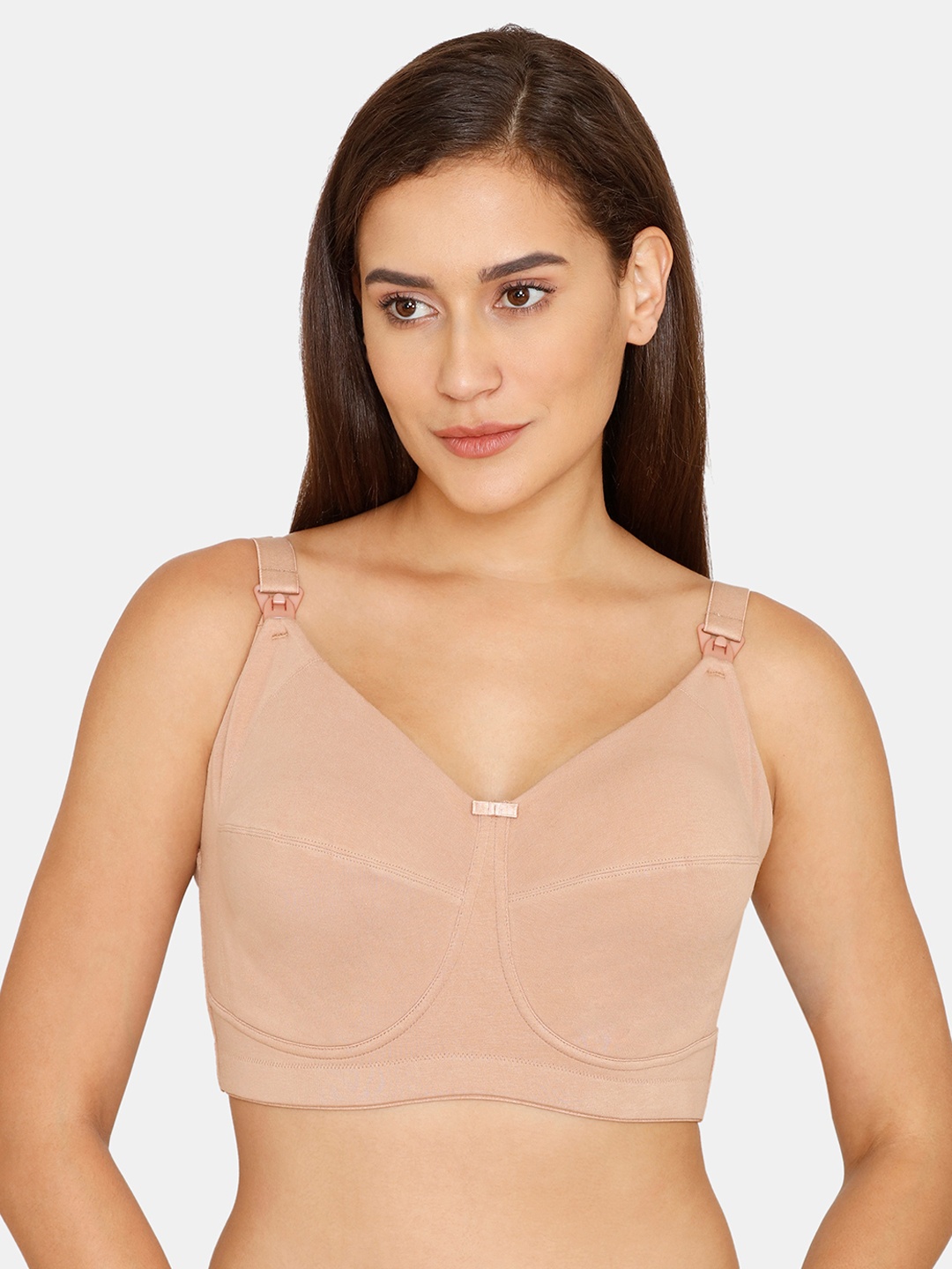 

Zivame Women Beige Maternity Feeding Bra