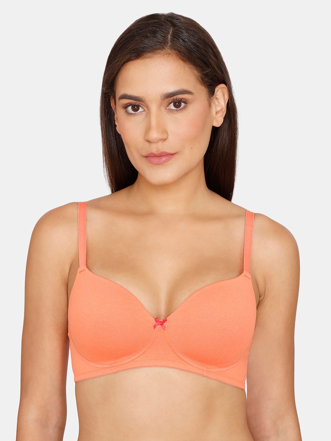 

Zivame Women Orange Bra Lightly Padded