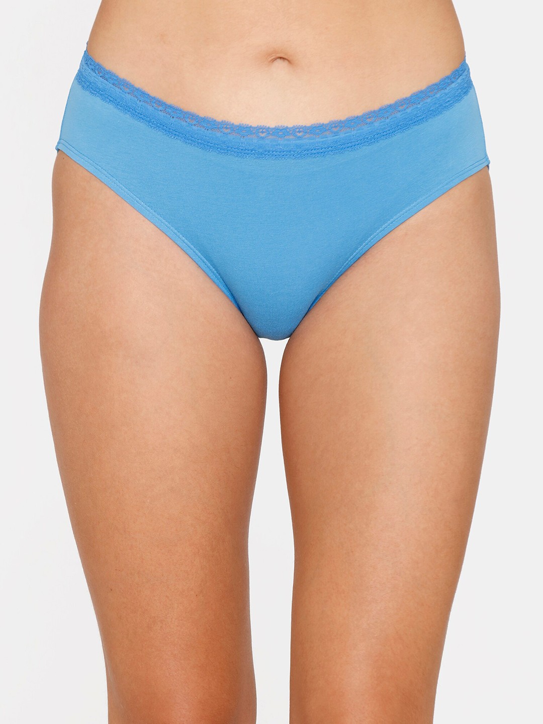 

Zivame Women Blue Solid Bikini Briefs