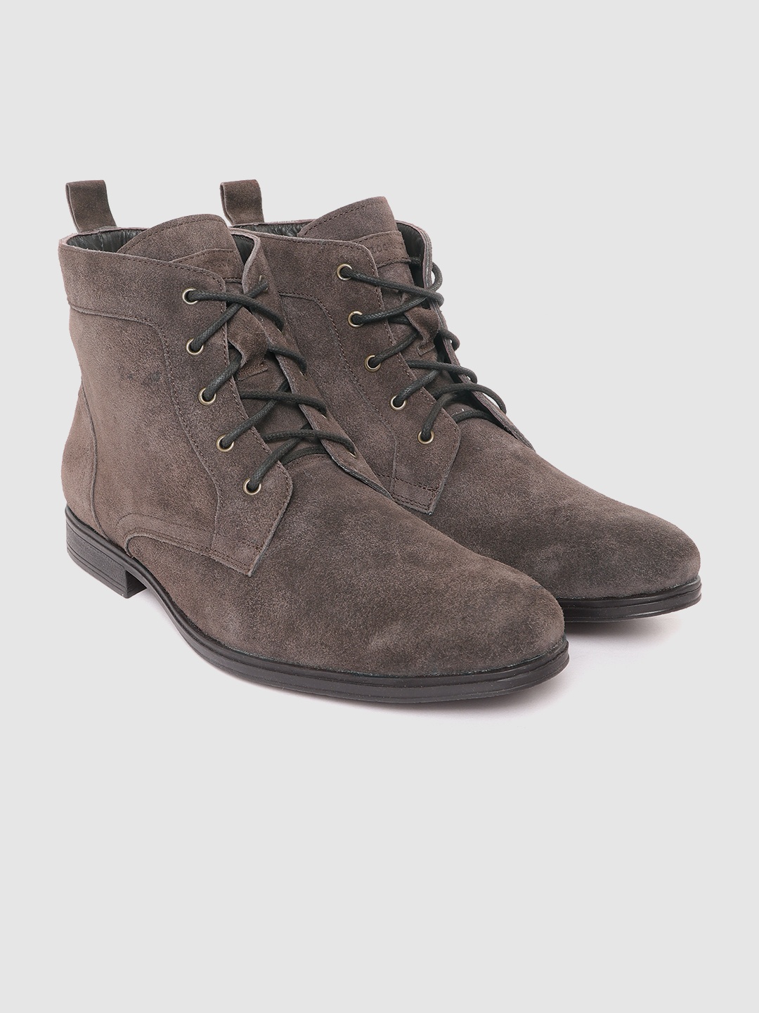 

CLOG LONDON Men Brown Suede Leather Boots
