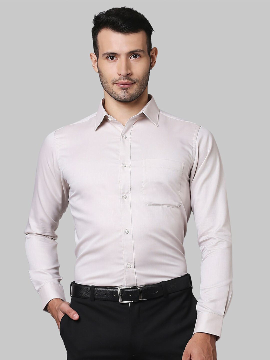 

Raymond Men Beige Slim Fit Casual Shirt