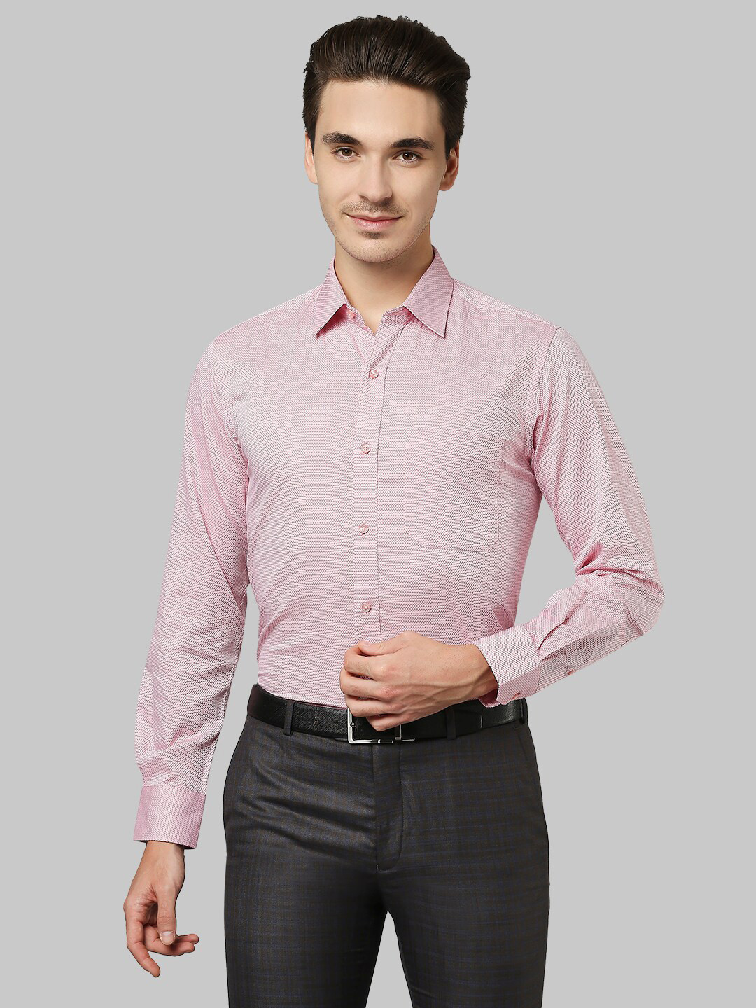 

Raymond Men Pink Printed Casual Shirt