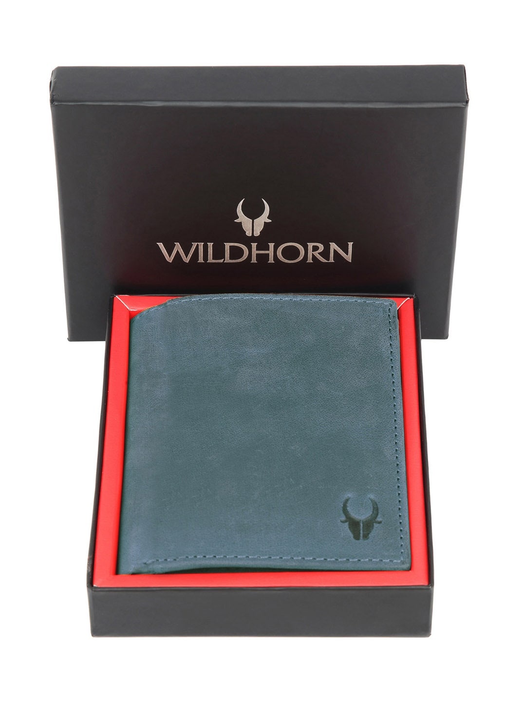 

WildHorn Unisex Blue Leather Card Holder