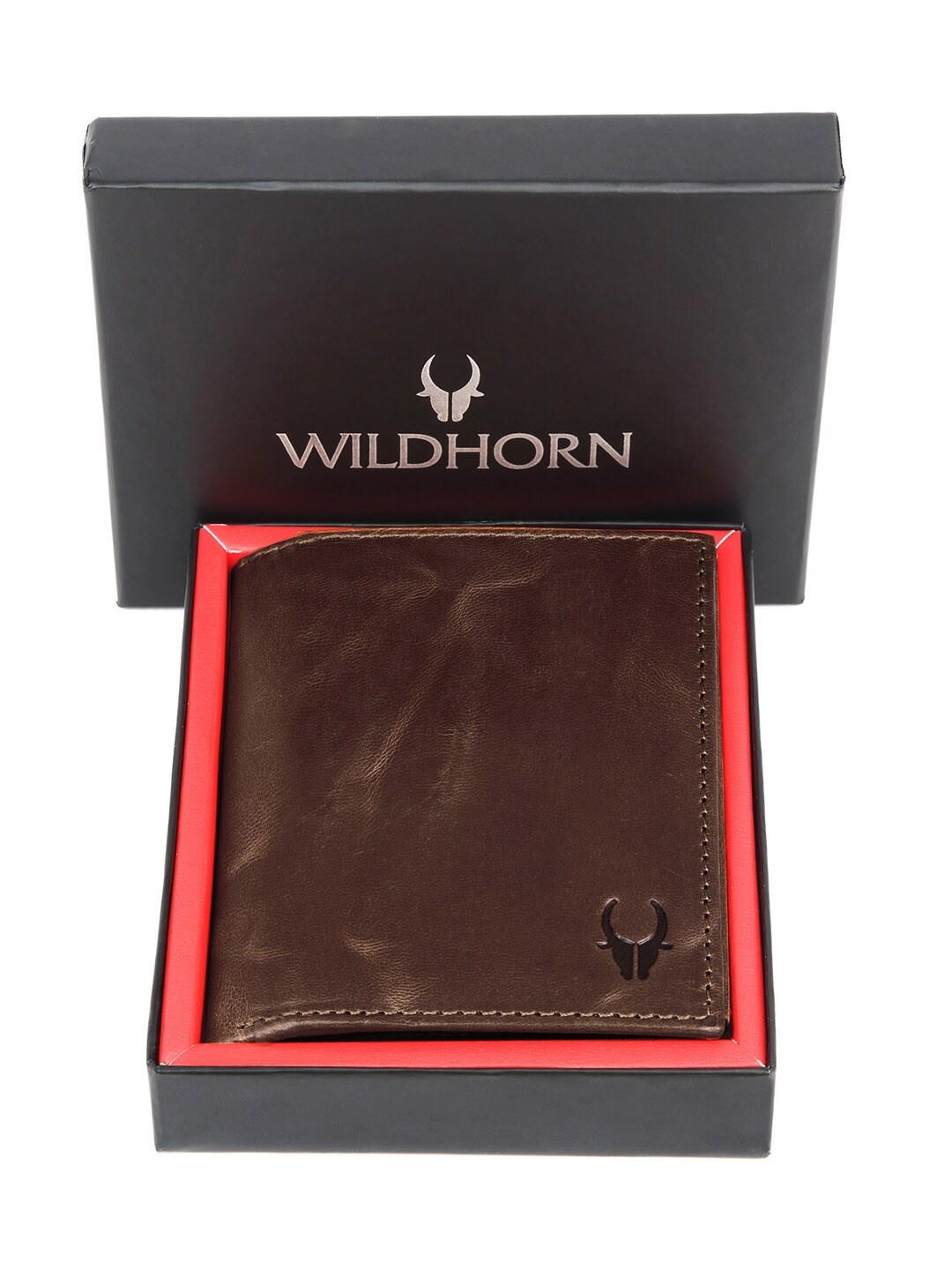 

WildHorn Brown Leather Top Grain Portrait Leather Unisex Wallet