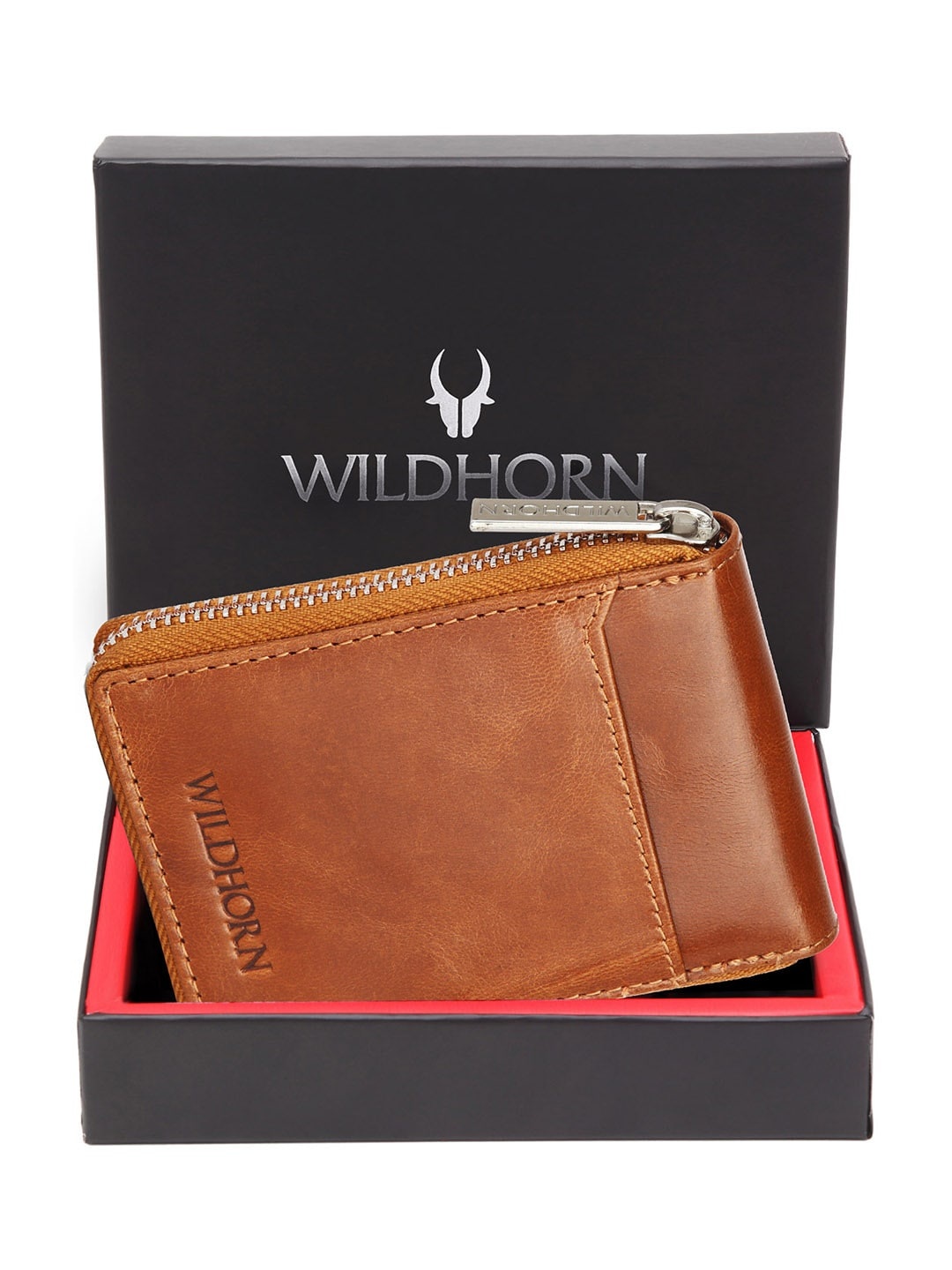 

WildHorn Unisex Tan Leather Card Holder