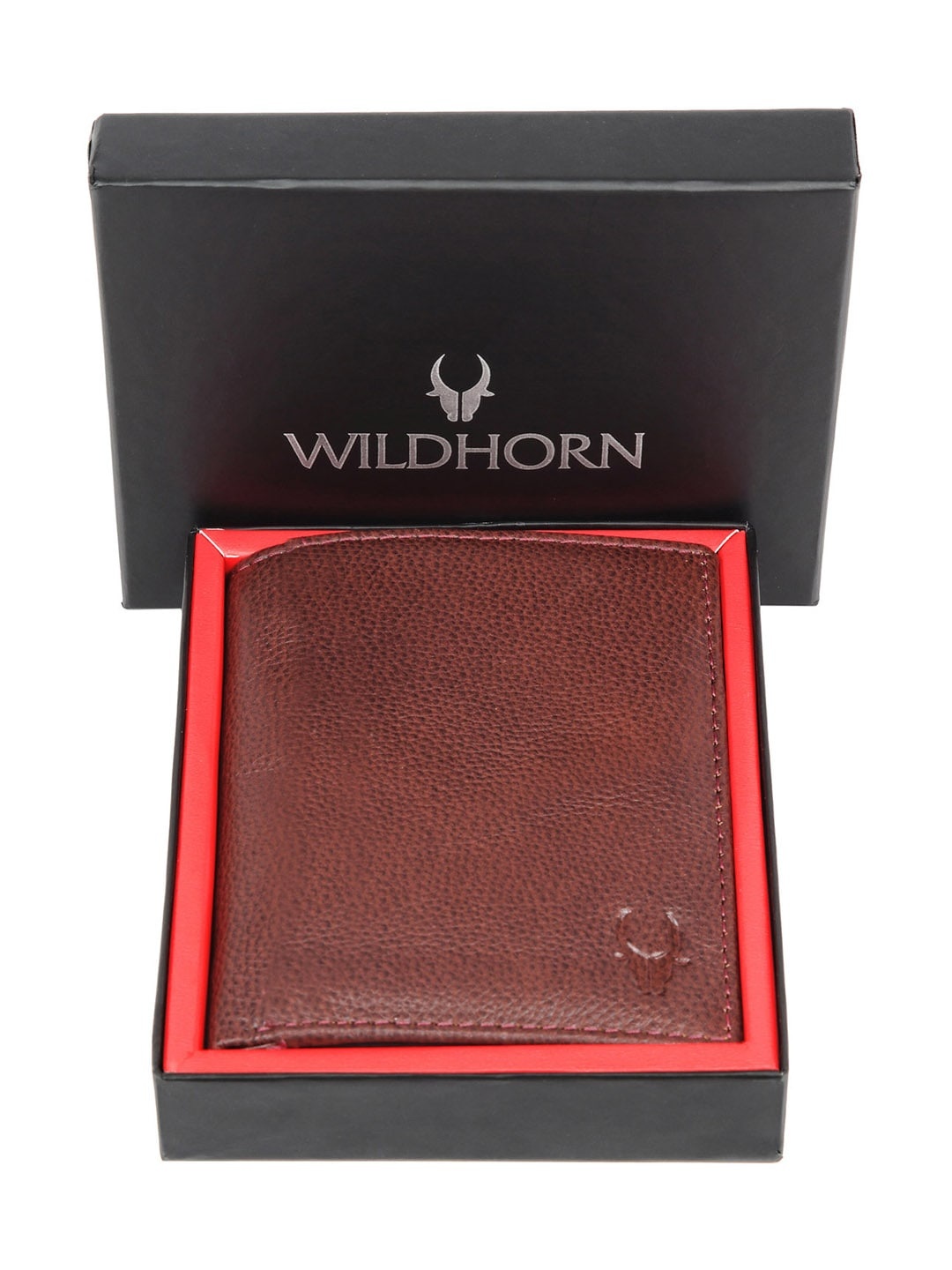 

WildHorn Unisex Maroon Leather Card Holder