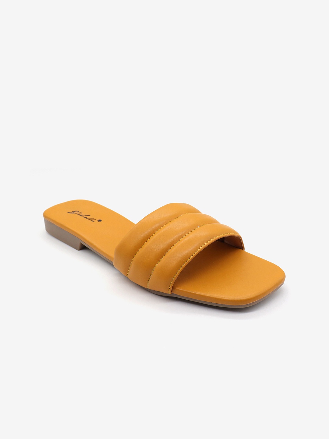 

Gibelle Women Yellow Open Toe Flats