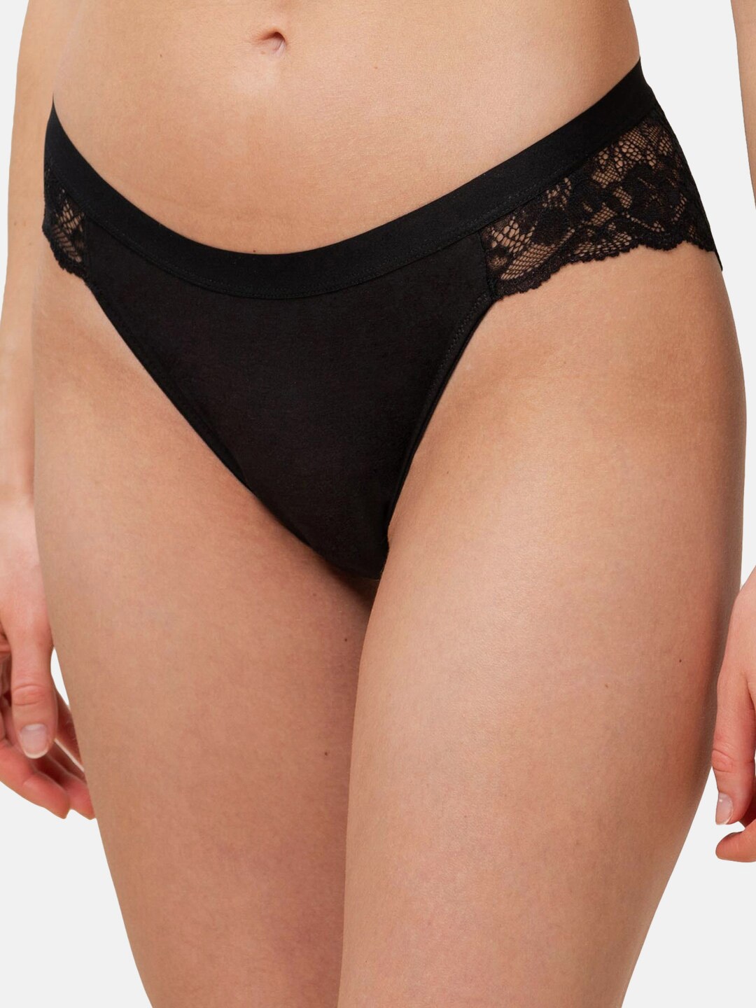 

Triumph Women Black Solid Period Brief