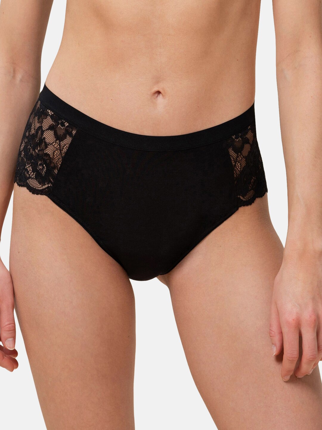 

Triumph Women Black Solid Period Brief