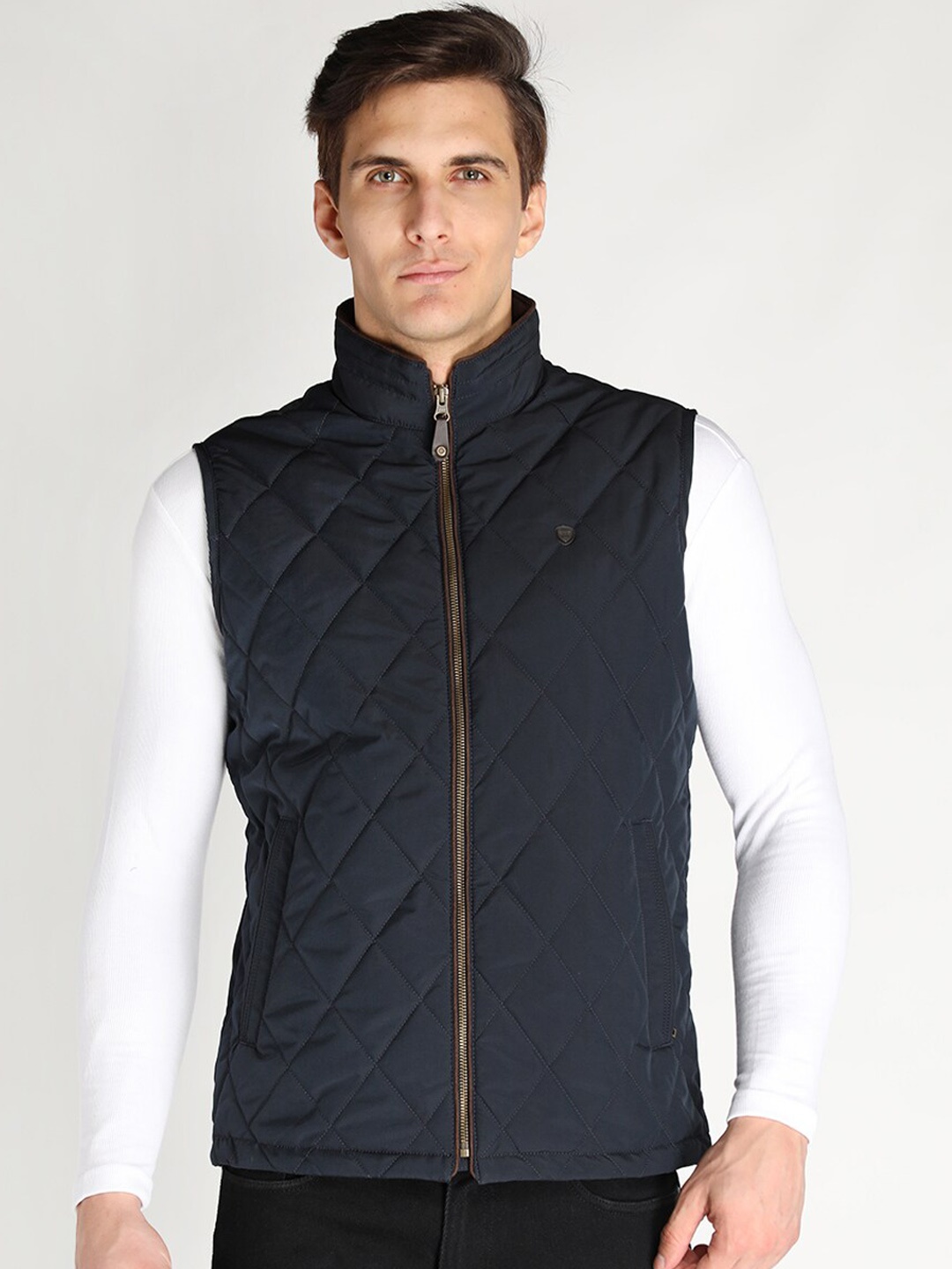 

LURE URBAN Men Navy Blue Puffer Jacket