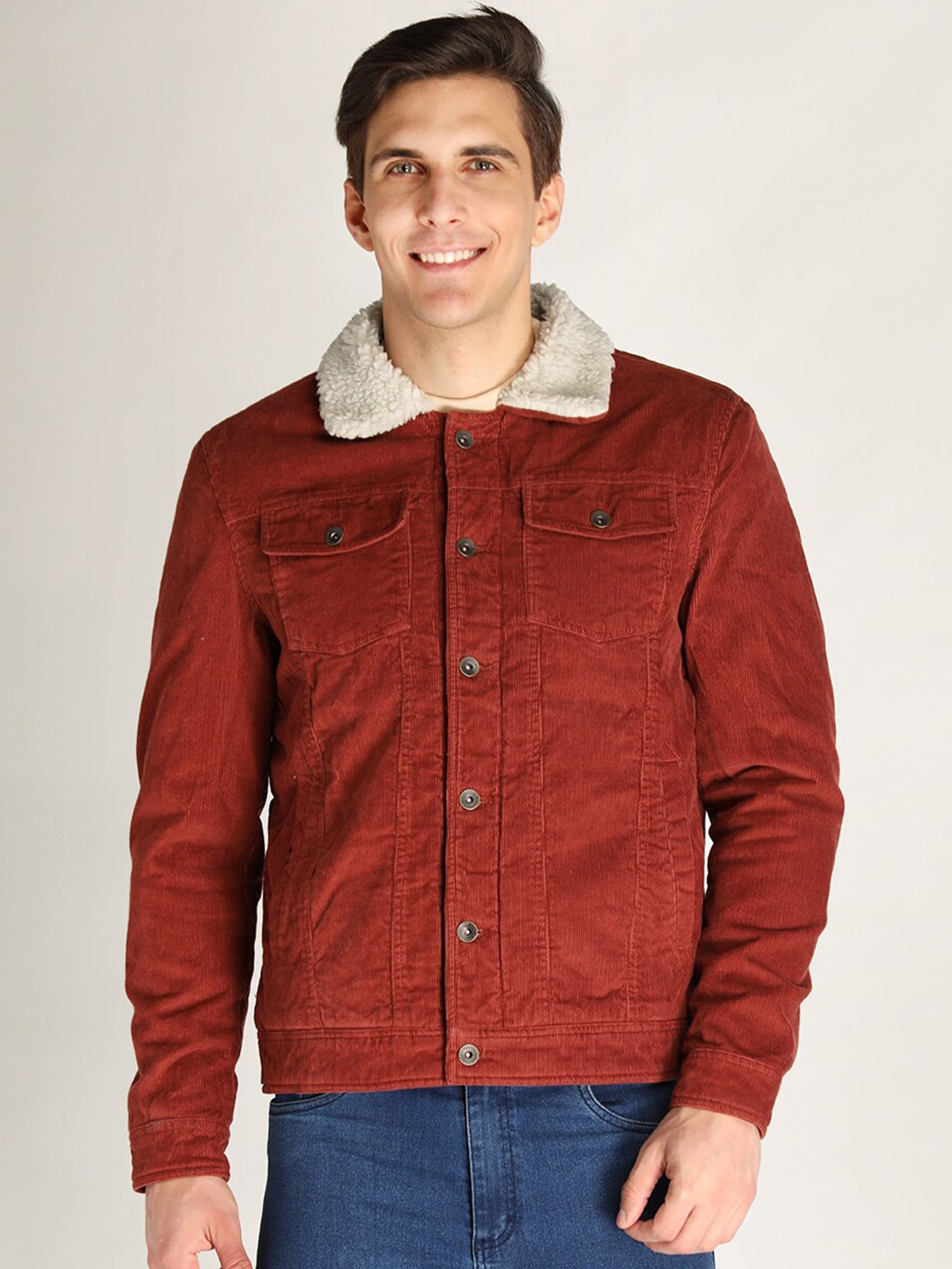 

LURE URBAN Men Rust Tailored Jacket