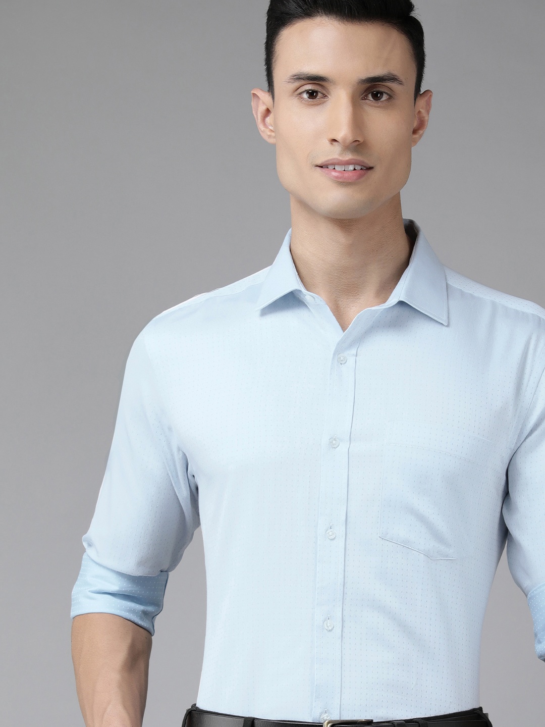 

Park Avenue Men Blue Slim Fit Formal Shirt