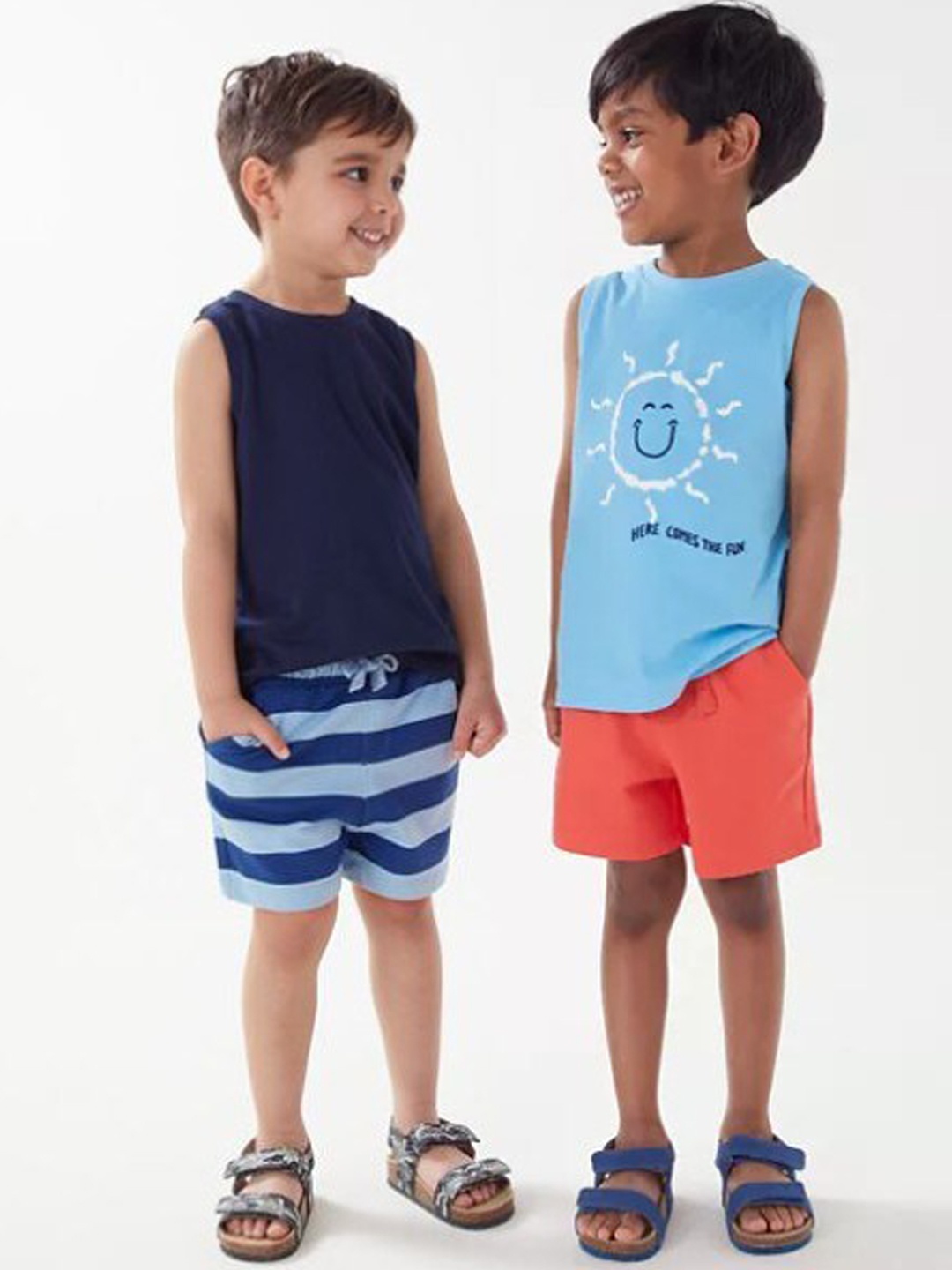 

Marks & Spencer Boys Multicoloured High-Rise Shorts, Multi