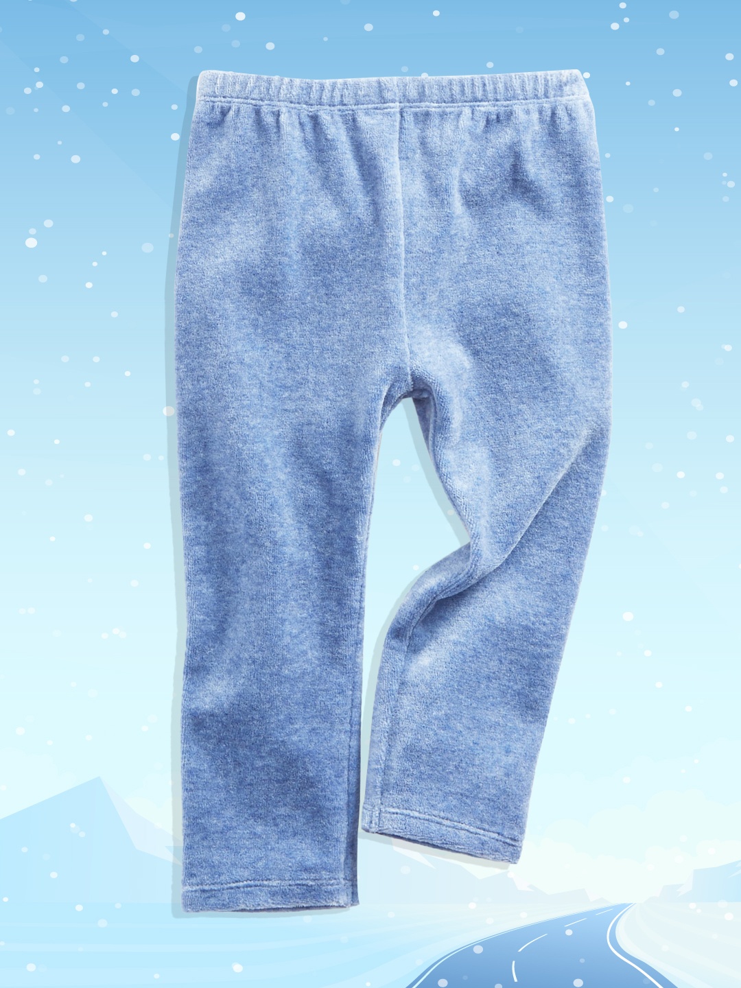 

Macy's First Impression Girls Blue Solid Leggings