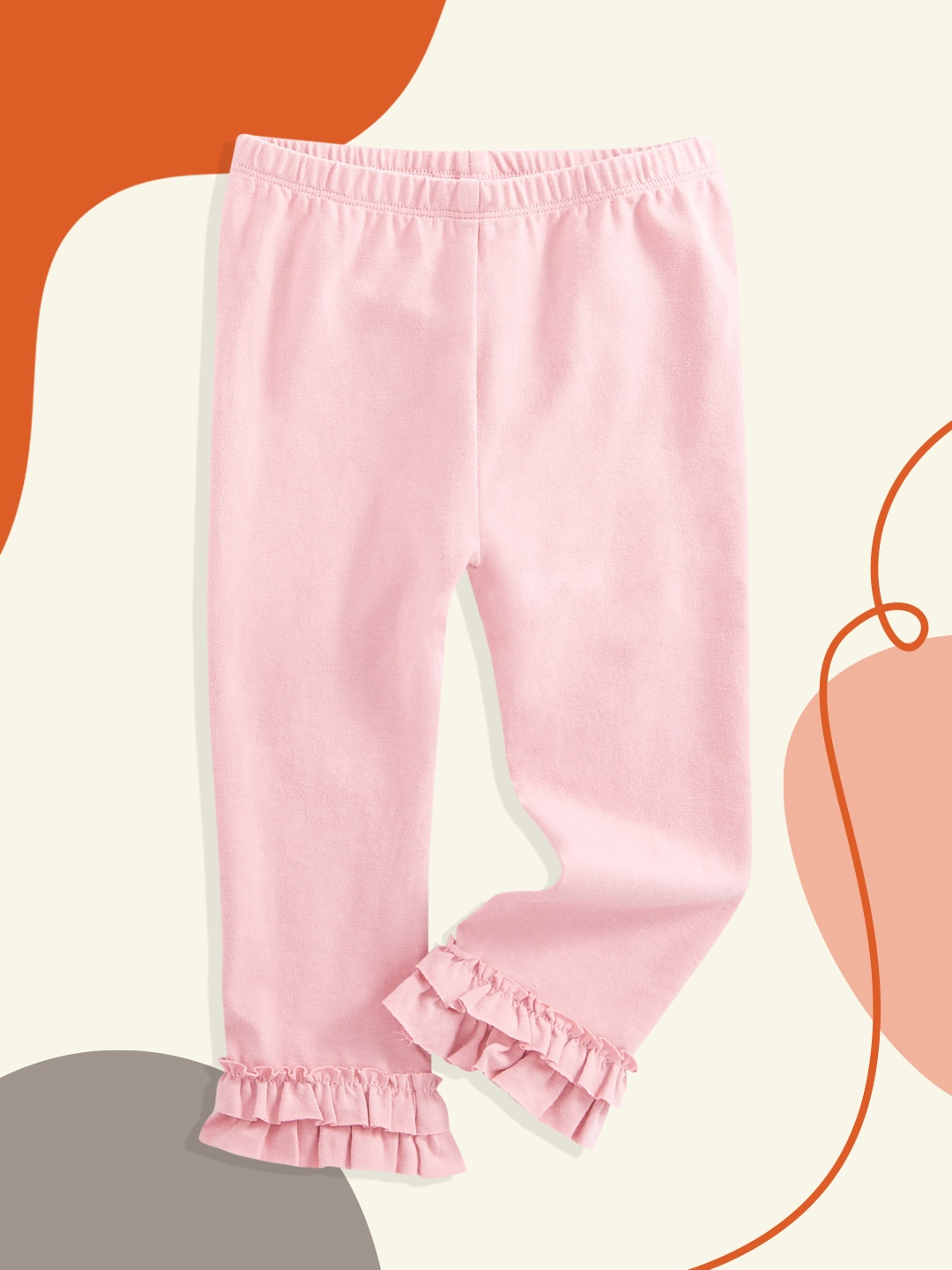 

Macy's First Impression Infant Girls Pink Solid Leggings