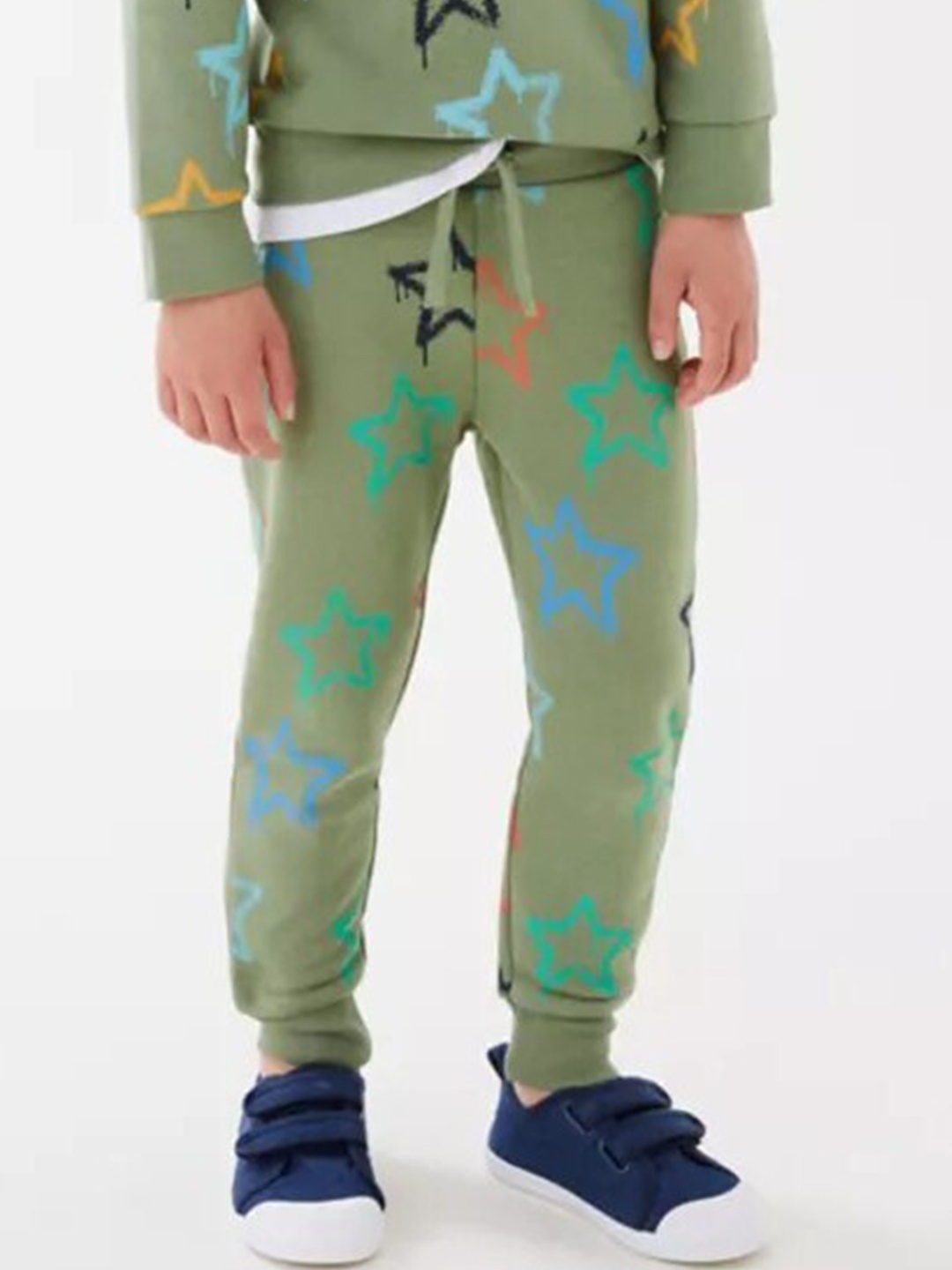 

Marks & Spencer Boys Khaki High-Rise Cotton Trousers