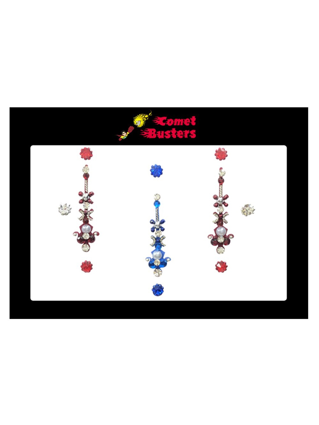 

Comet Busters Set Of 11 Bindi Sindoor, Multi