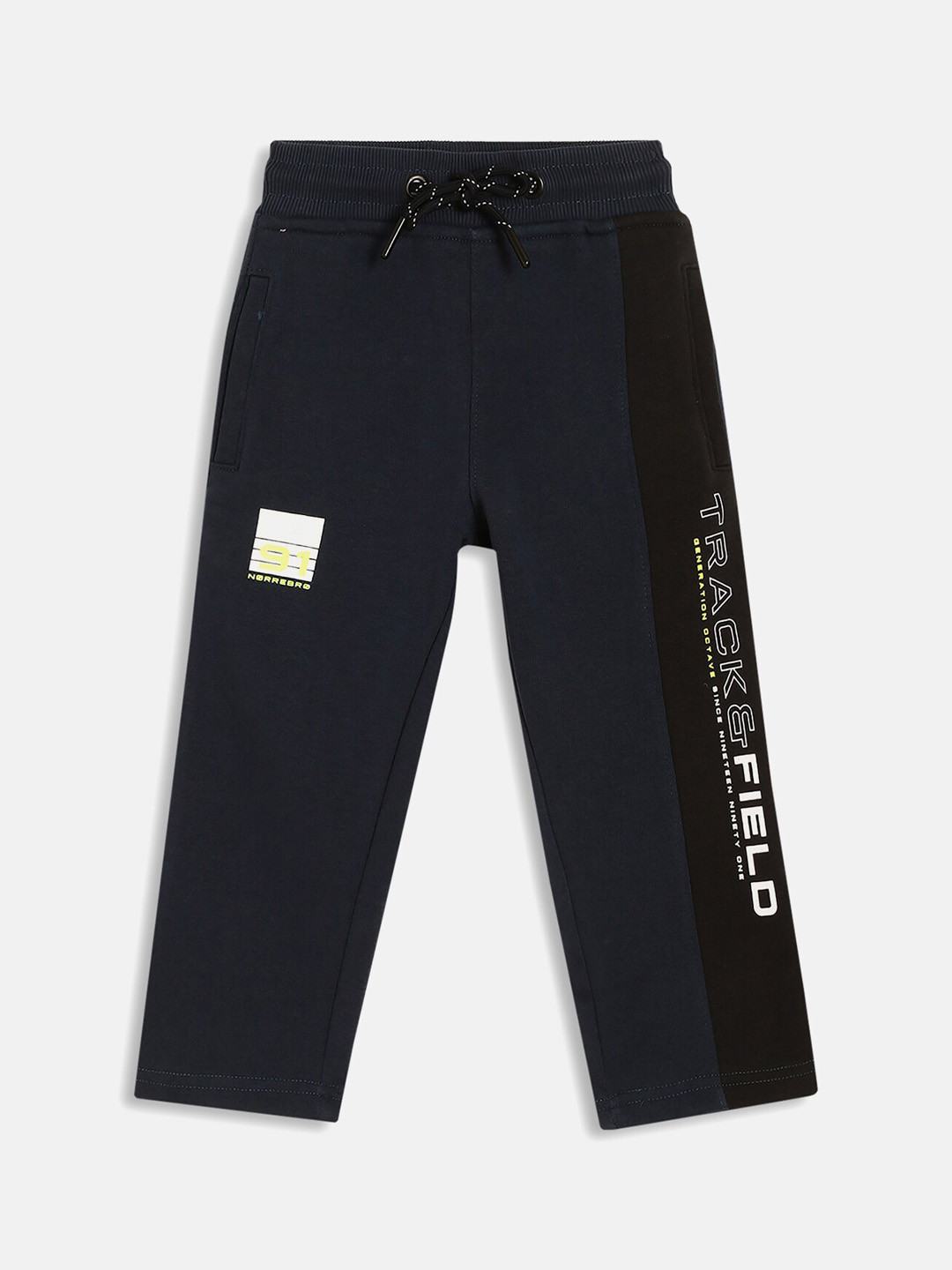 

Octave Boys Navy Blue Solid Cotton Track Pants