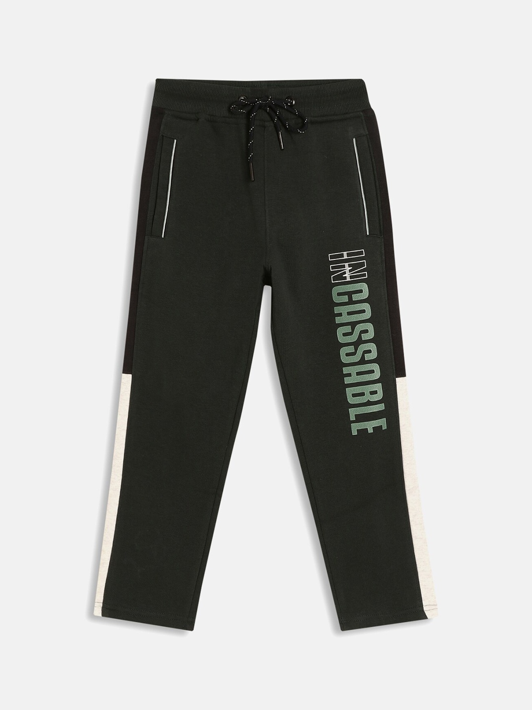 

Octave Boys Green Solid Cotton Track Pants