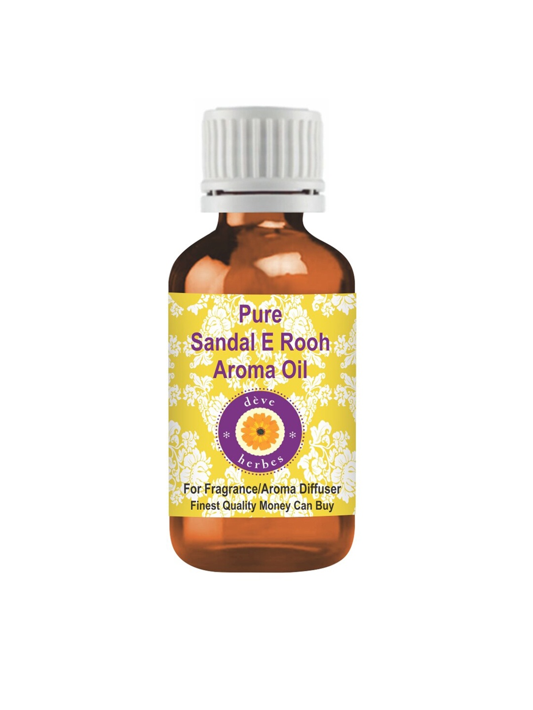 

Deve Herbes Pure Sandal E Rooh Aroma Oil - 50ml, Yellow