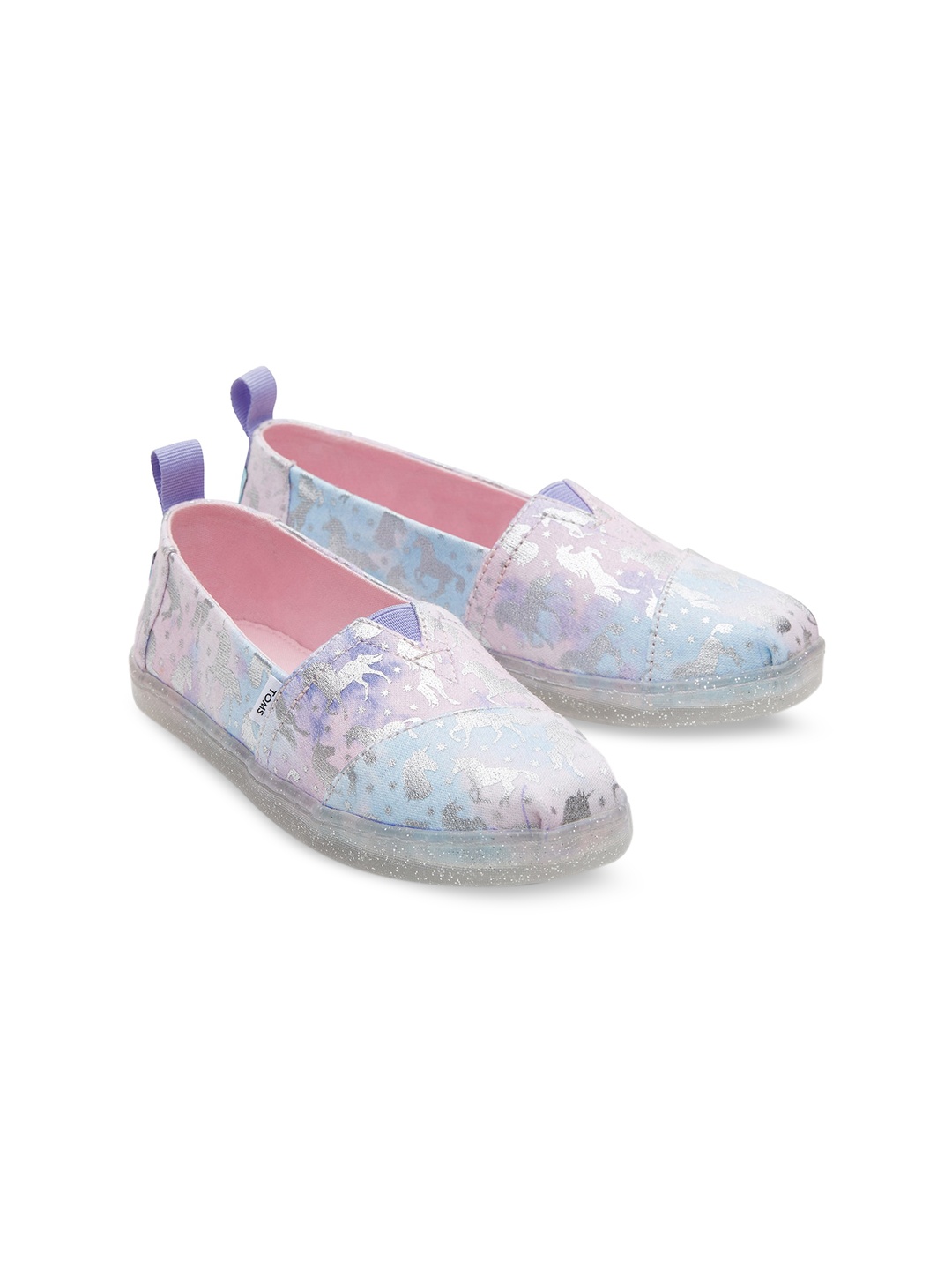 

TOMS Girls Printed Slip-On Sneakers, Purple