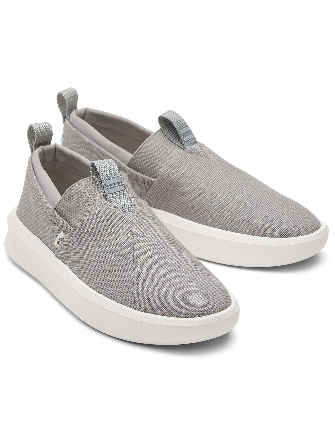

TOMS Men Textured Slip-On Sneakers, Grey