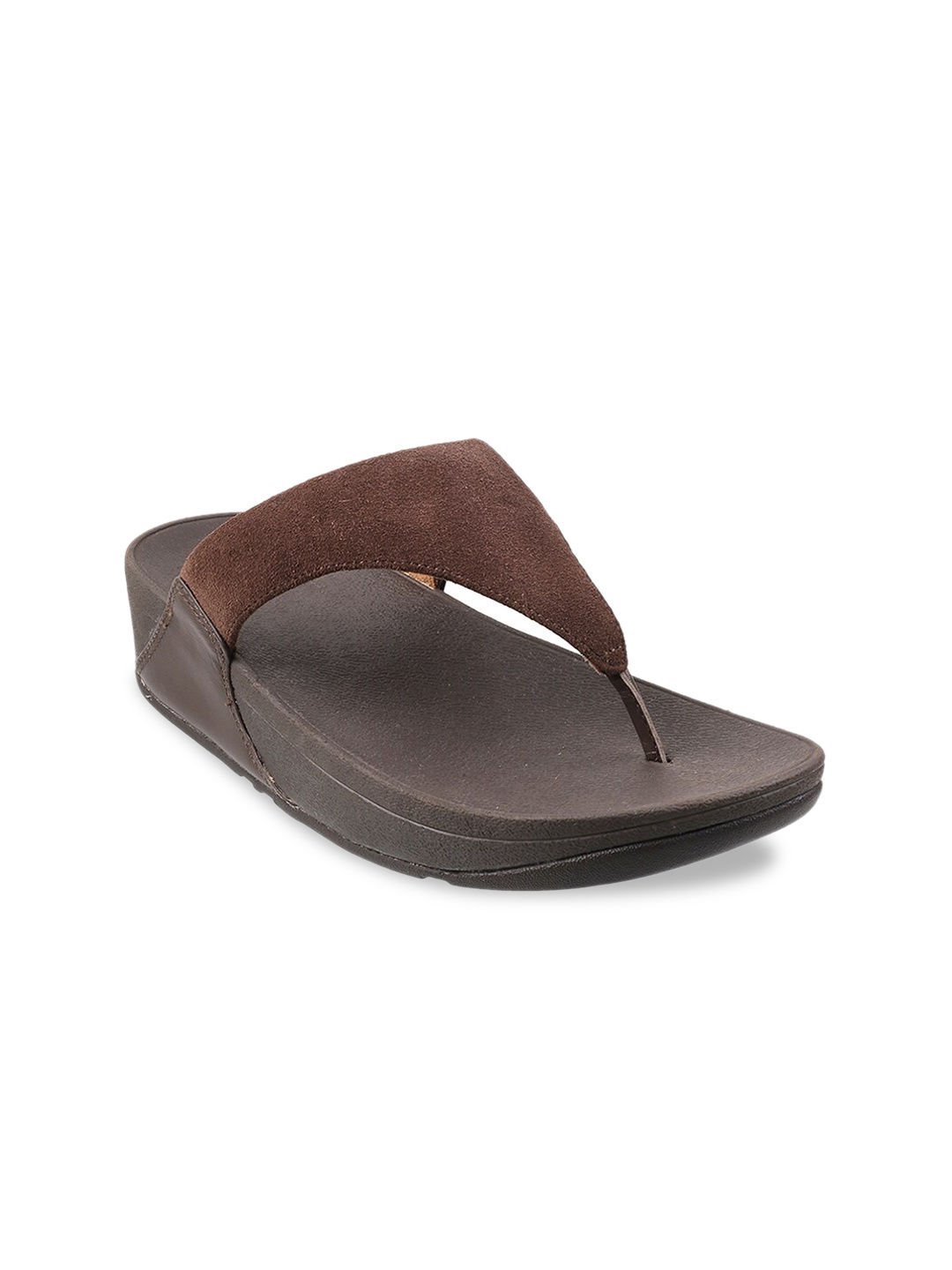

fitflop Brown Suede Flatform Sandals