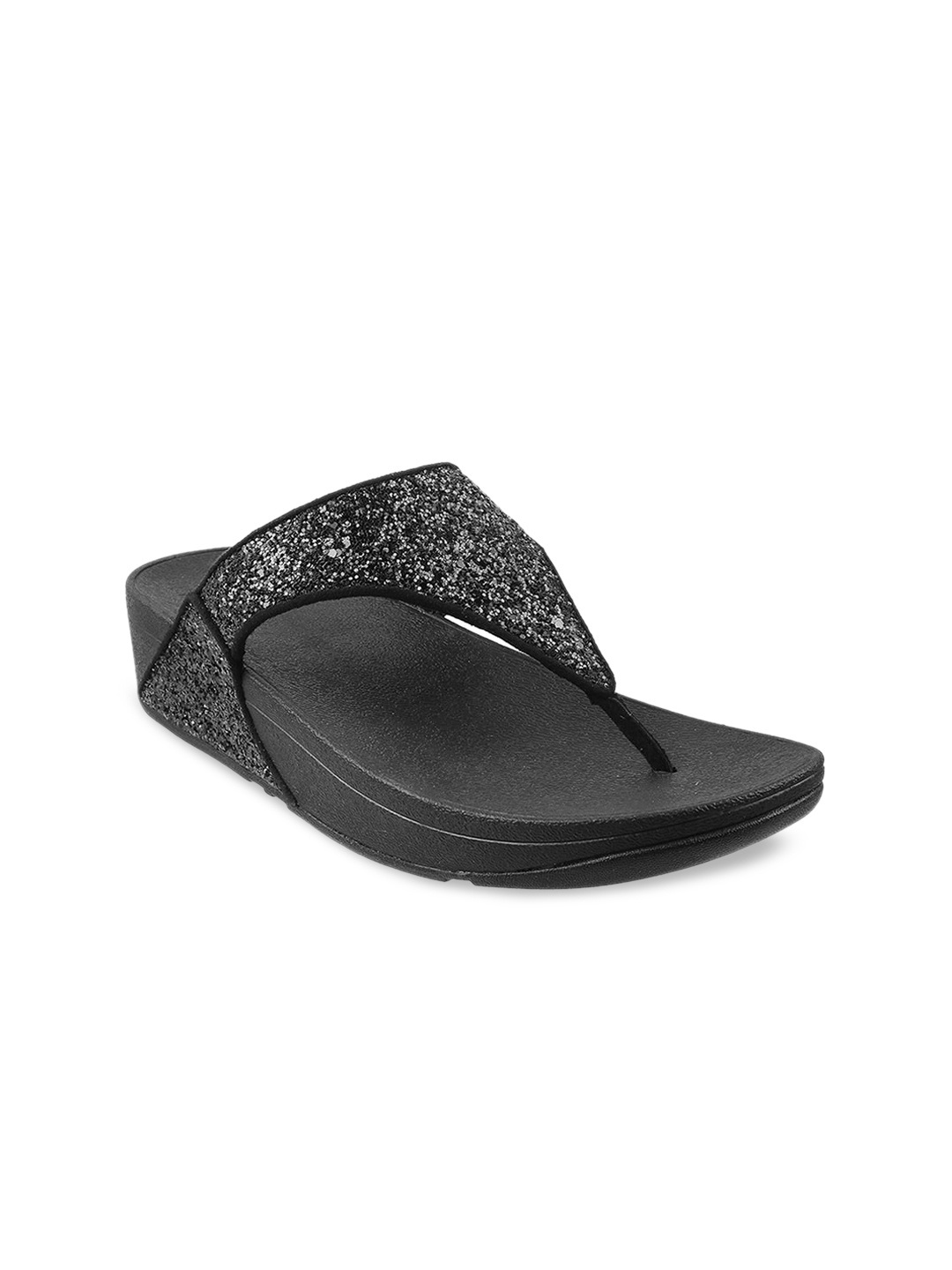 

fitflop Women Black Embellished Flatform Heels